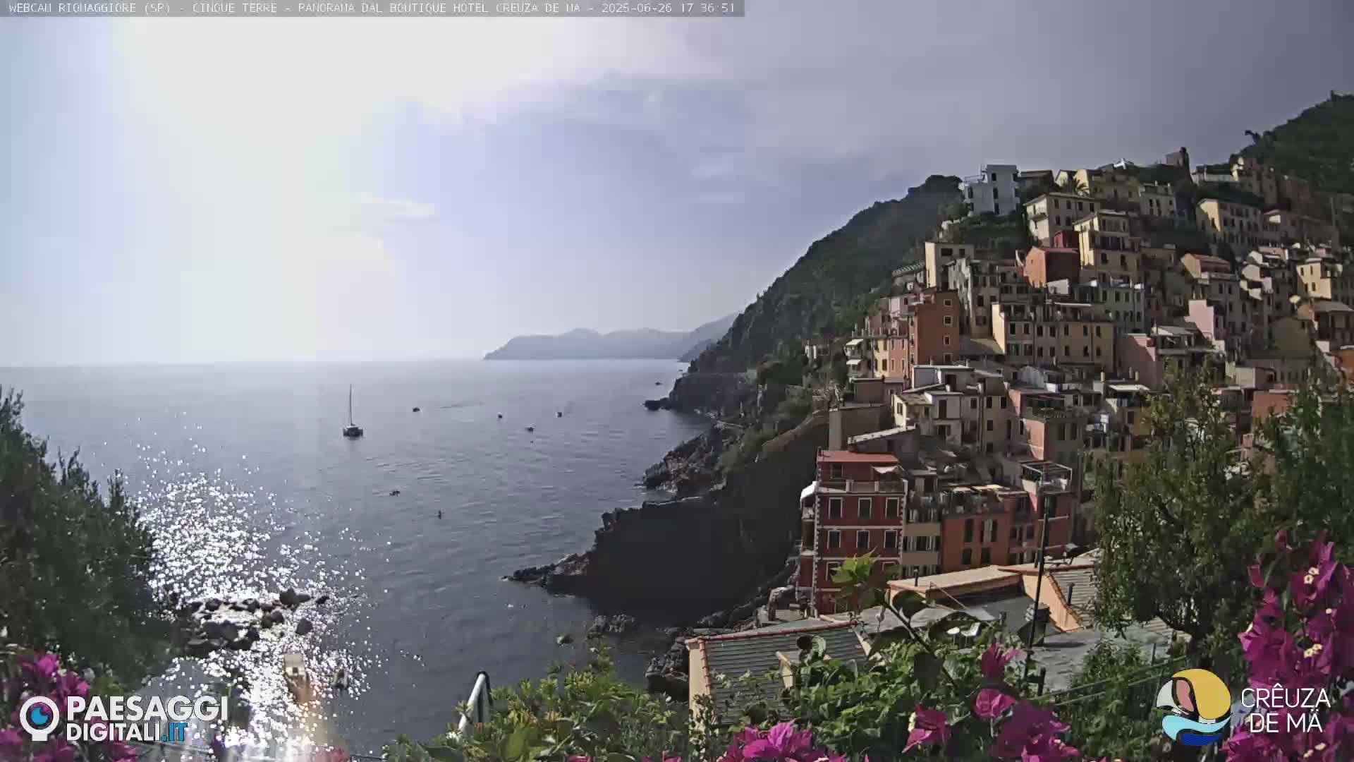 Cinque Terre, Riomaggiore Village Live Cam  - La Spezia, Liguria, Italy