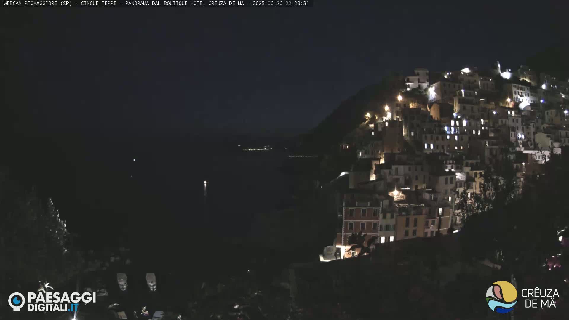 Cinque Terre, Riomaggiore Village Live Cam  - La Spezia, Liguria, Italy