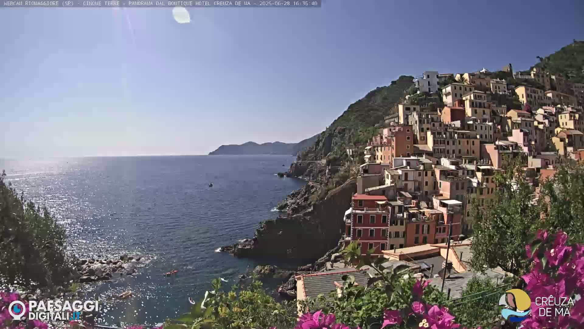 Cinque Terre, Riomaggiore Village Live Cam  - La Spezia, Liguria, Italy