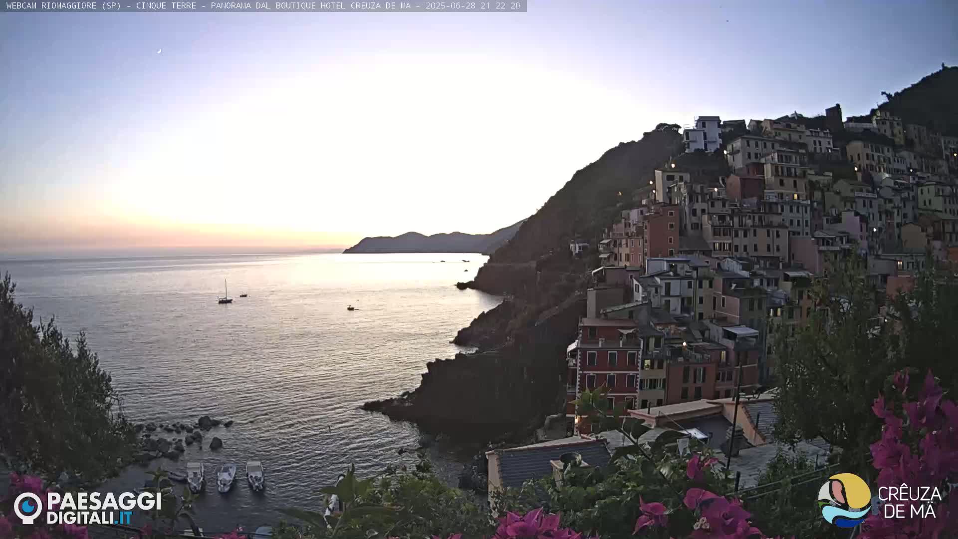 Cinque Terre, Riomaggiore Village Live Cam  - La Spezia, Liguria, Italy