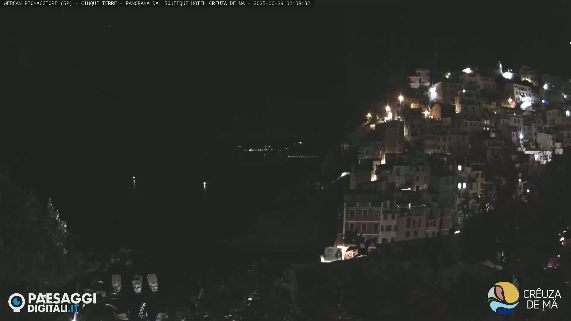 Cinque Terre, Riomaggiore Village Live Cam  - La Spezia, Liguria, Italy