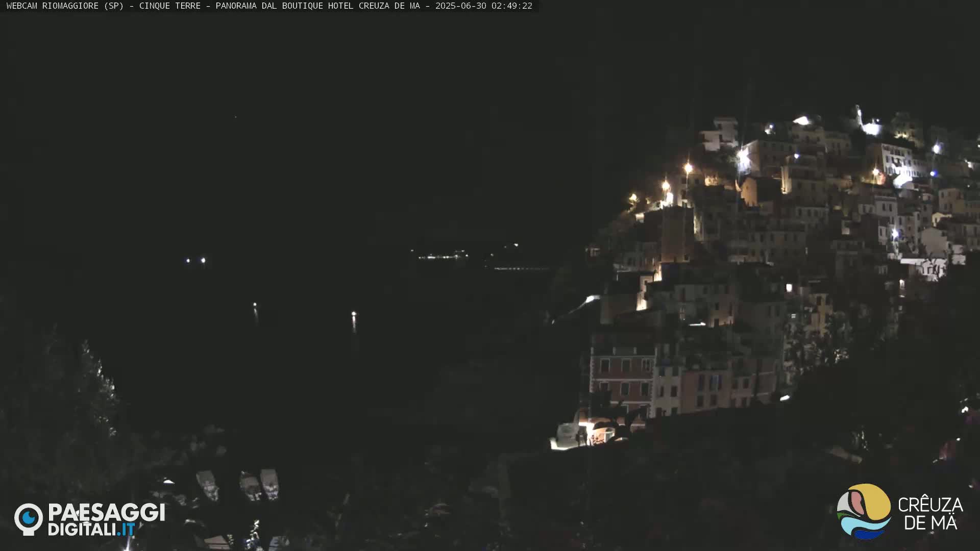 Cinque Terre, Riomaggiore Village Live Cam  - La Spezia, Liguria, Italy
