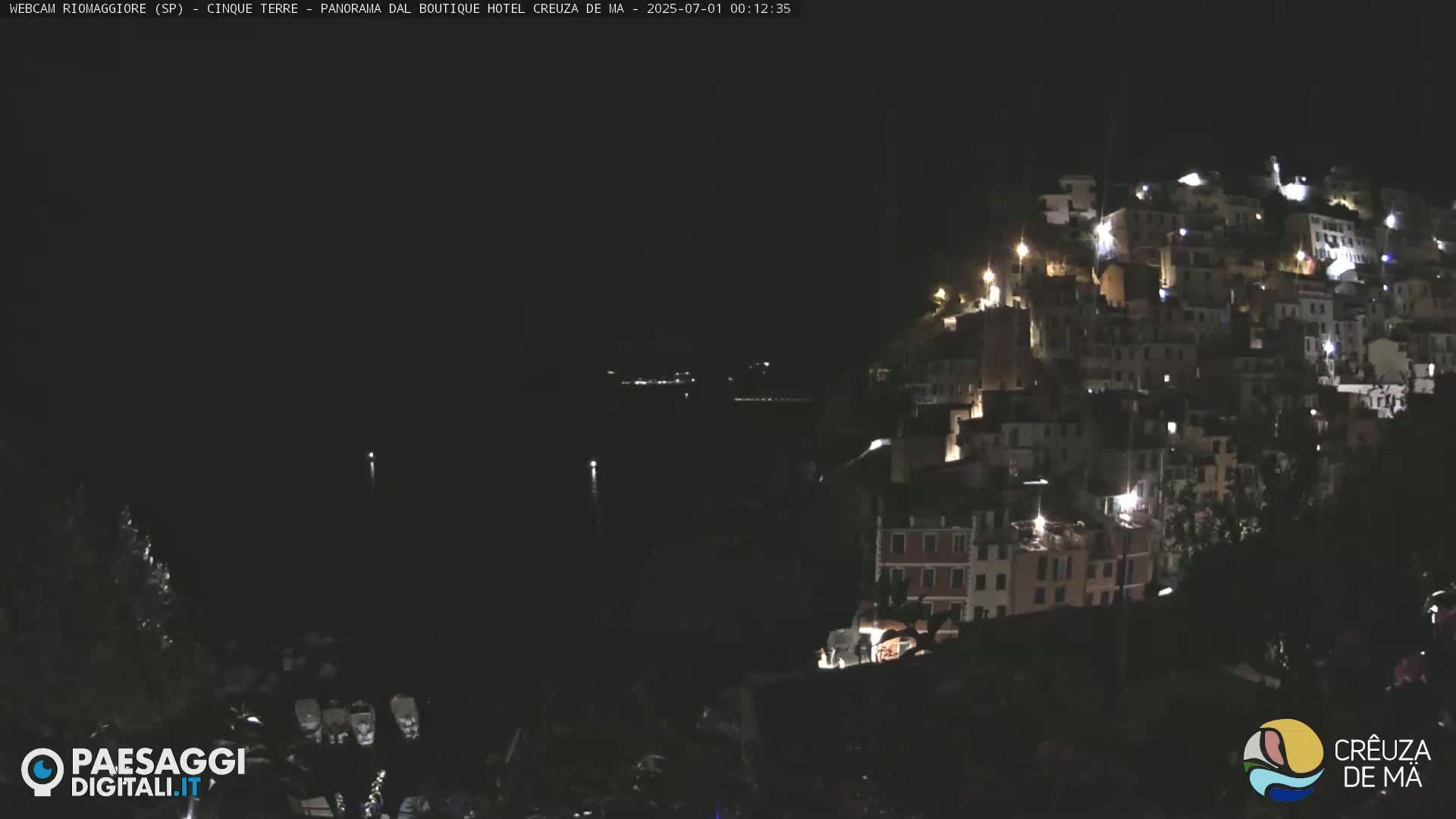Cinque Terre, Riomaggiore Village Live Cam  - La Spezia, Liguria, Italy