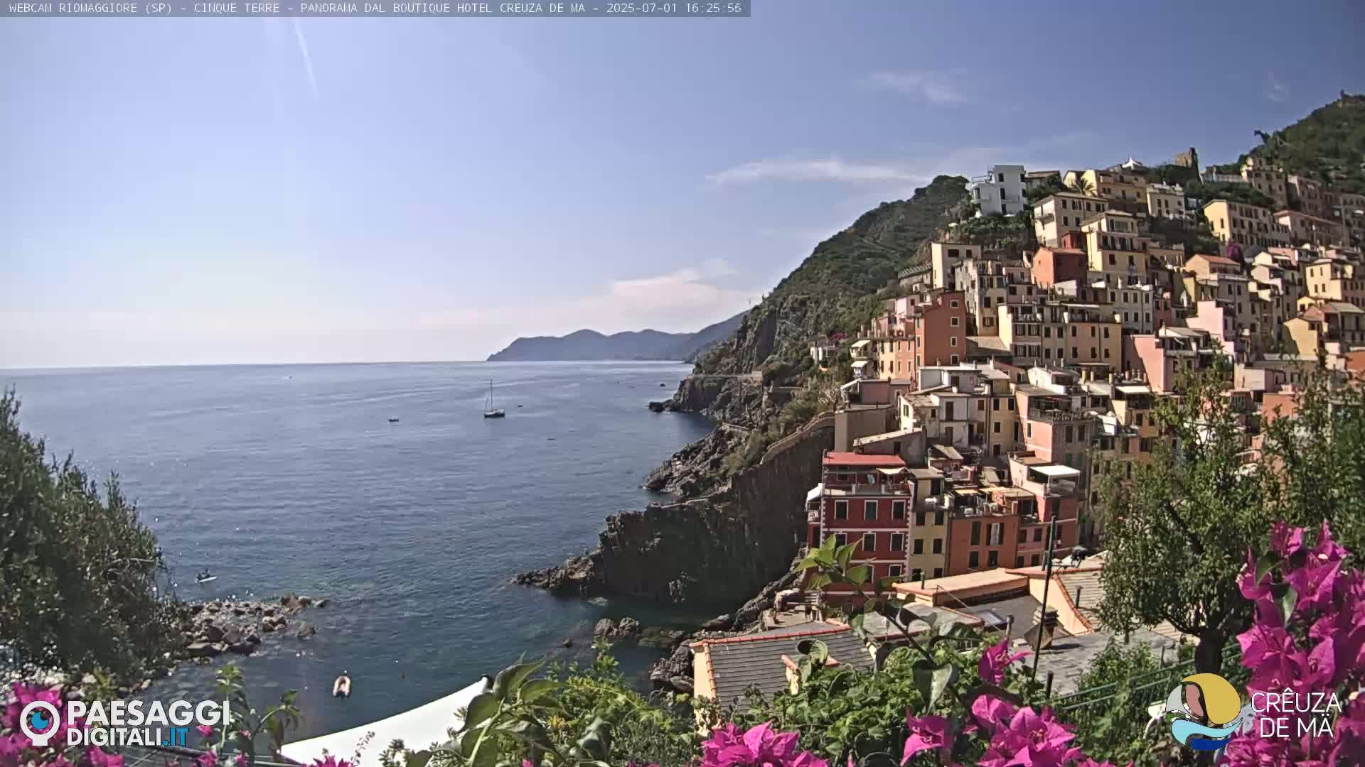 Cinque Terre, Riomaggiore Village Live Cam  - La Spezia, Liguria, Italy