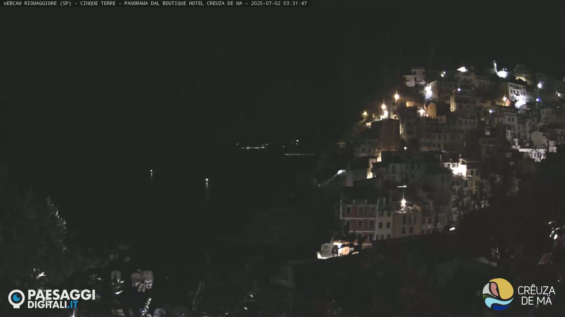 Cinque Terre, Riomaggiore Village Live Cam  - La Spezia, Liguria, Italy