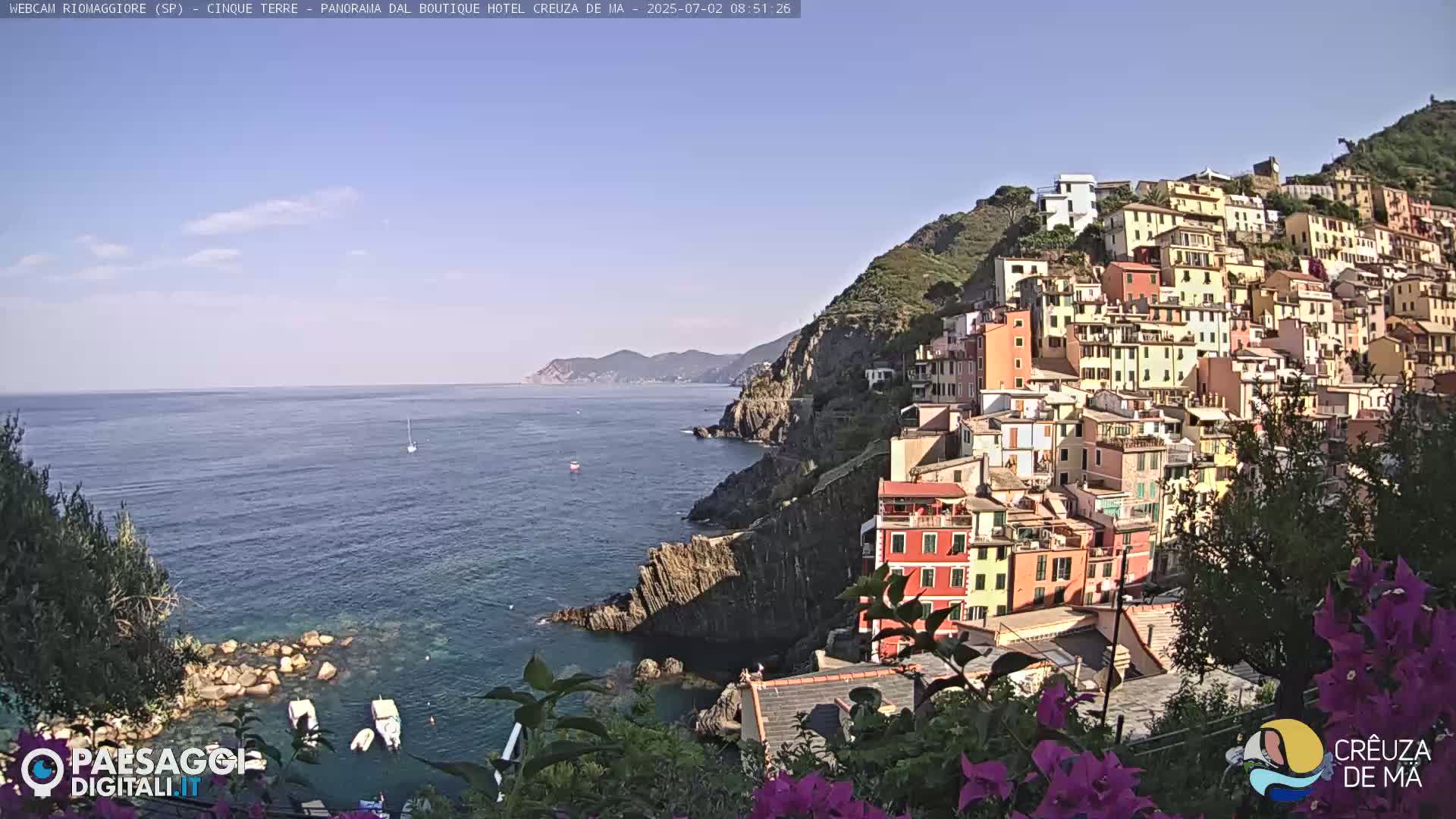 Cinque Terre, Riomaggiore Village Live Cam  - La Spezia, Liguria, Italy