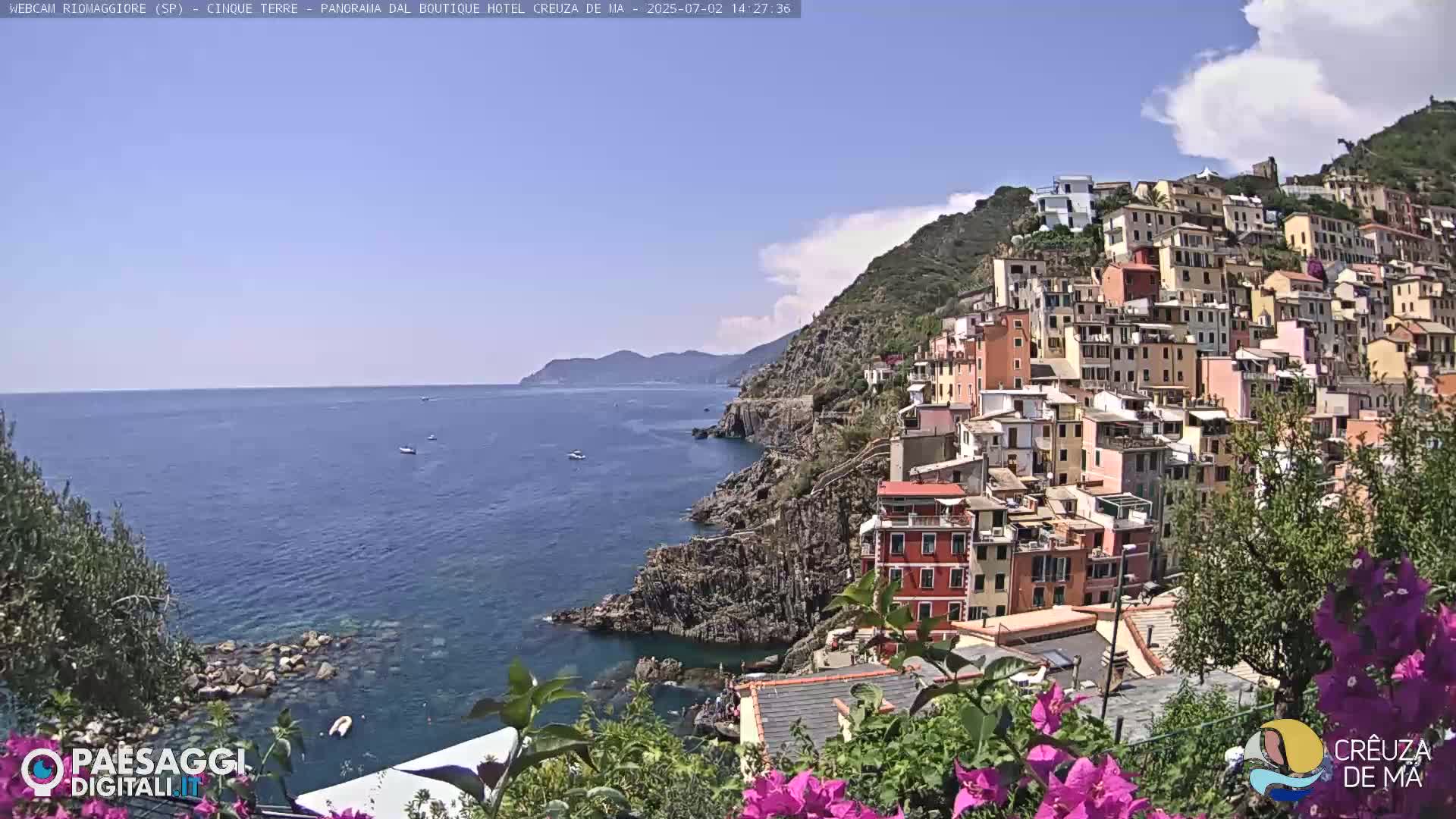 Cinque Terre, Riomaggiore Village Live Cam  - La Spezia, Liguria, Italy