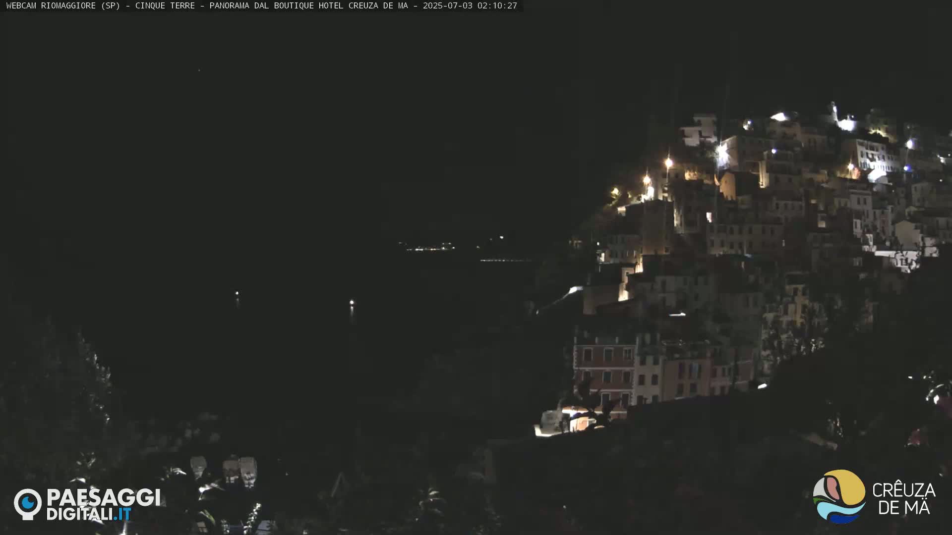 Cinque Terre, Riomaggiore Village Live Cam  - La Spezia, Liguria, Italy