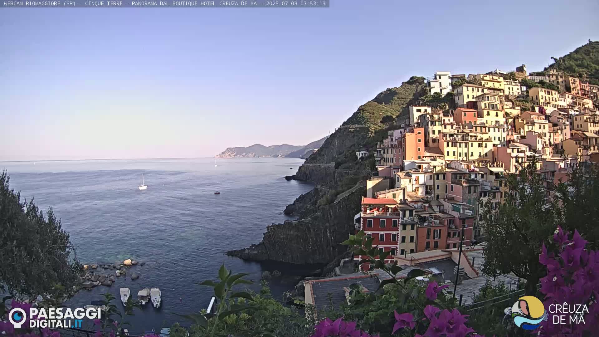 Cinque Terre, Riomaggiore Village Live Cam  - La Spezia, Liguria, Italy