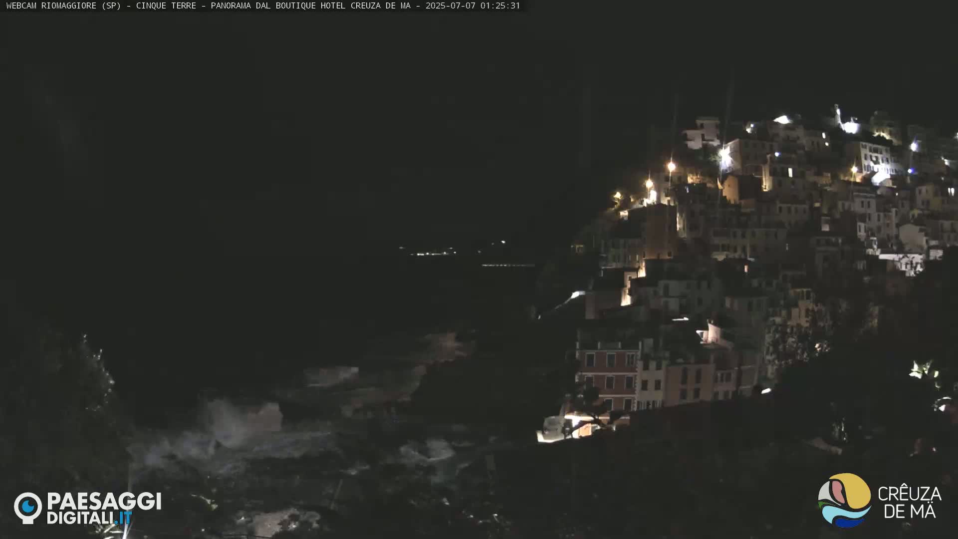 Cinque Terre, Riomaggiore Village Live Cam  - La Spezia, Liguria, Italy