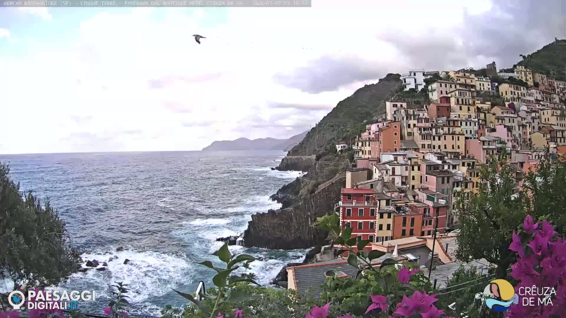Cinque Terre, Riomaggiore Village Live Cam  - La Spezia, Liguria, Italy