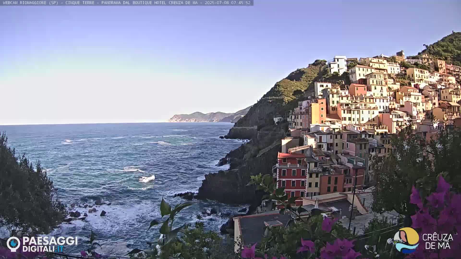 Cinque Terre, Riomaggiore Village Live Cam  - La Spezia, Liguria, Italy
