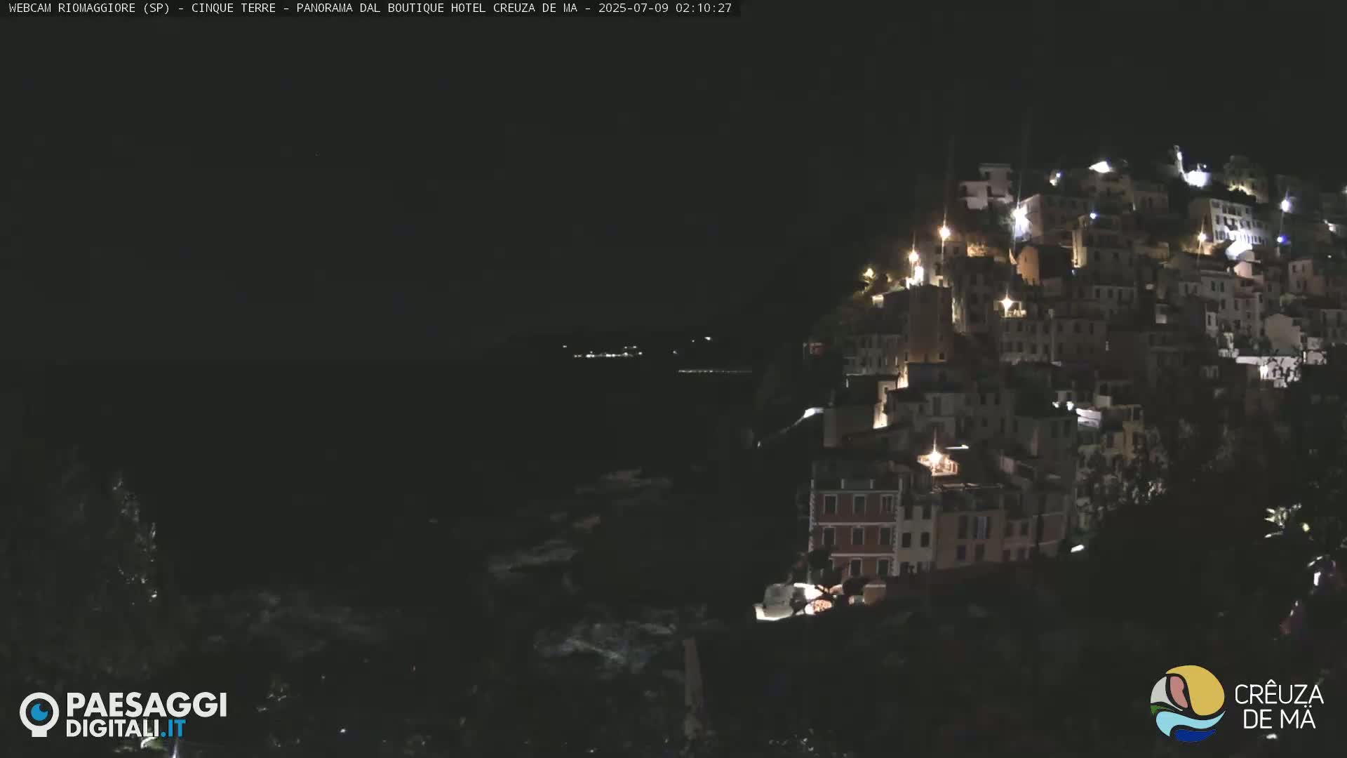 Cinque Terre, Riomaggiore Village Live Cam  - La Spezia, Liguria, Italy
