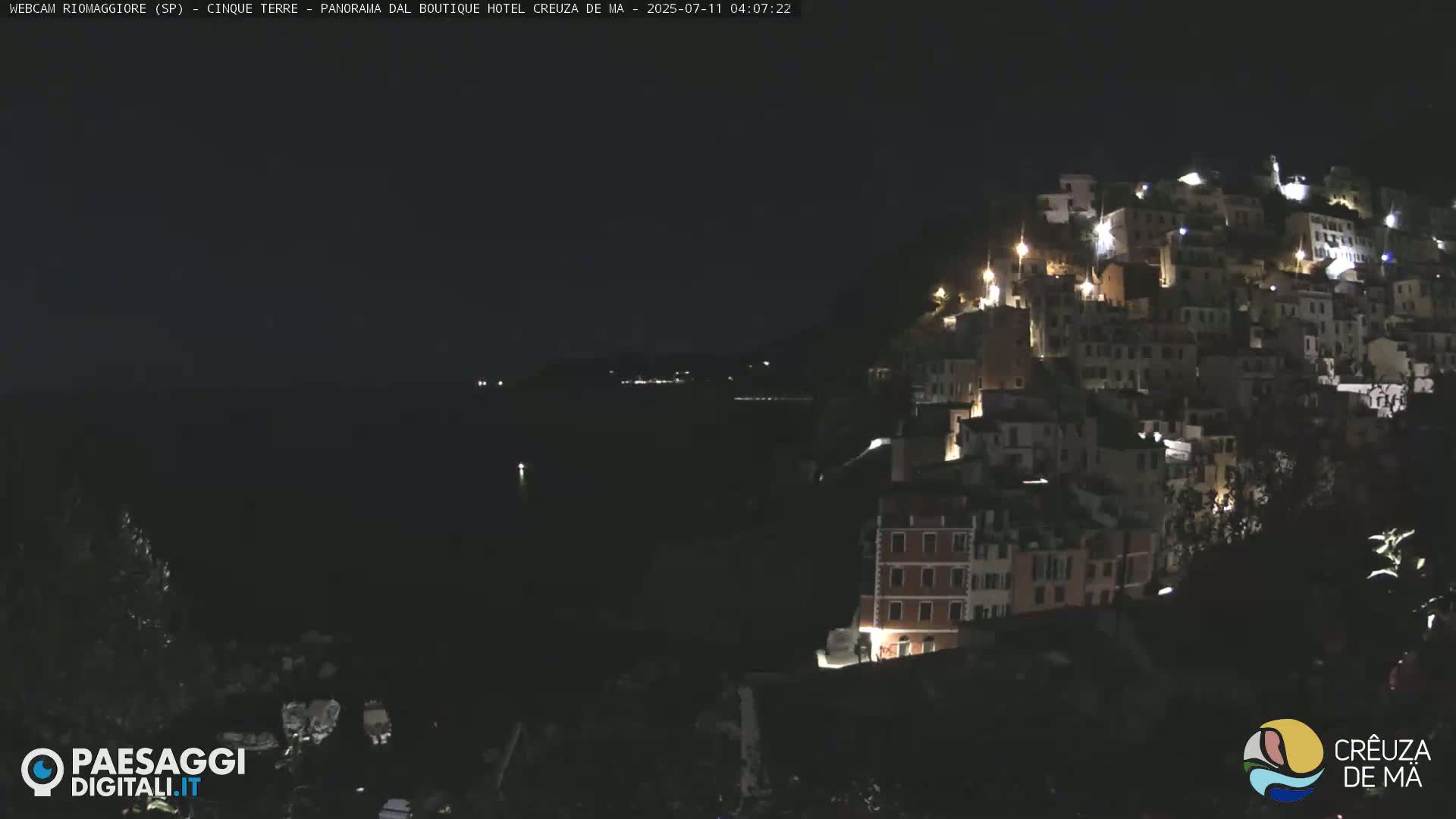 Cinque Terre, Riomaggiore Village Live Cam  - La Spezia, Liguria, Italy
