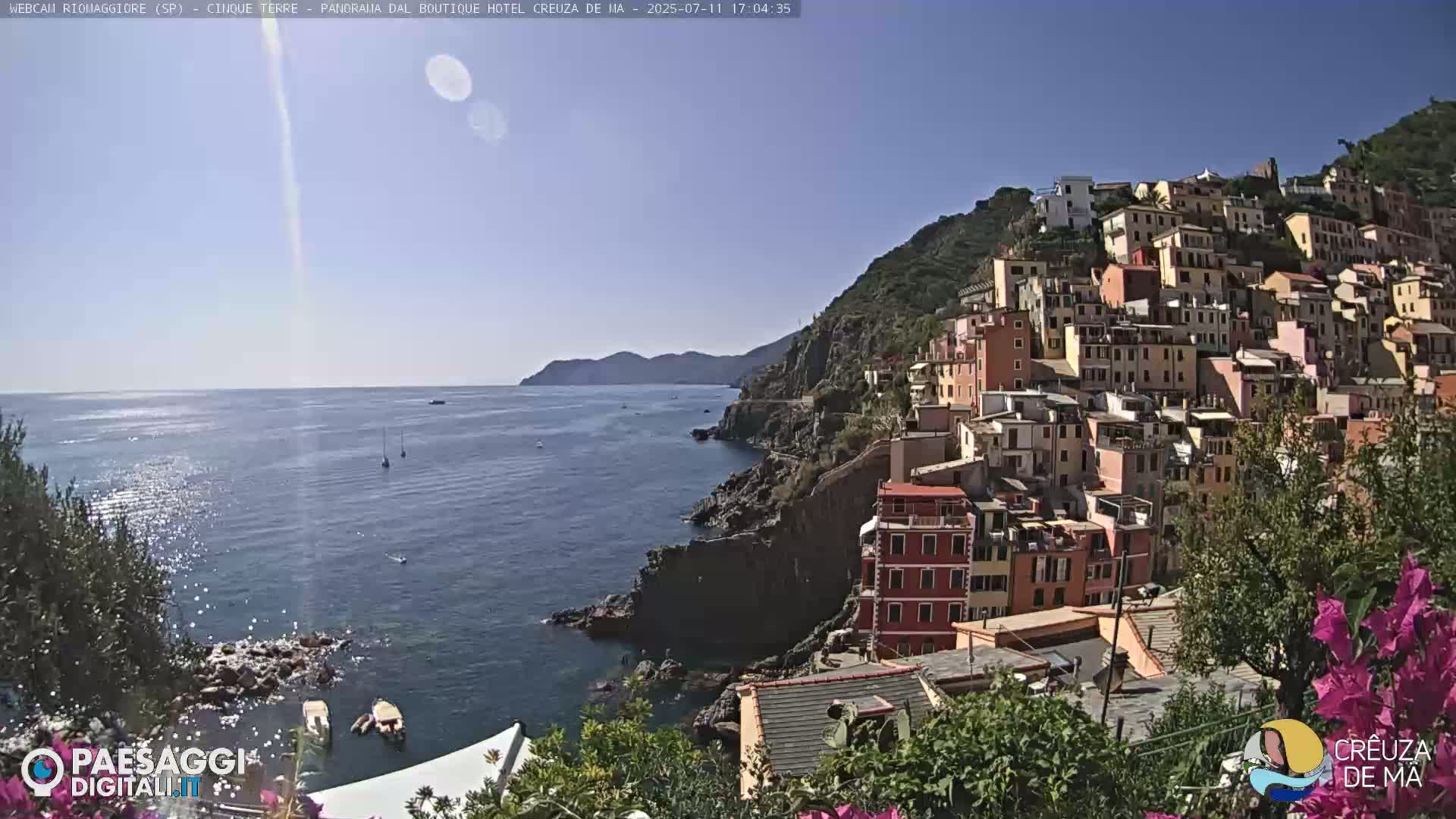Cinque Terre, Riomaggiore Village Live Cam  - La Spezia, Liguria, Italy
