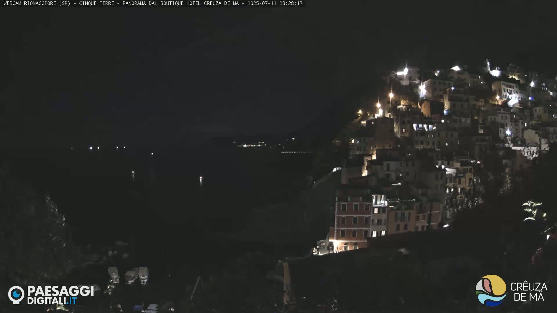 Cinque Terre, Riomaggiore Village Live Cam  - La Spezia, Liguria, Italy