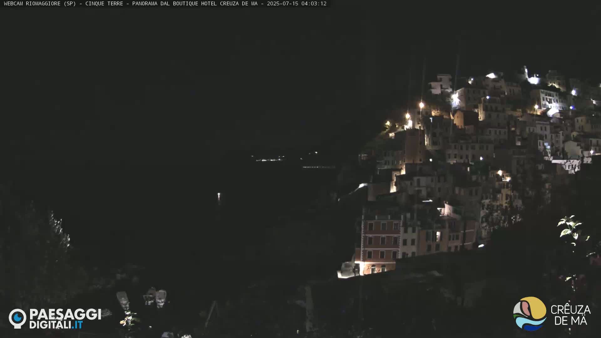 Cinque Terre, Riomaggiore Village Live Cam  - La Spezia, Liguria, Italy