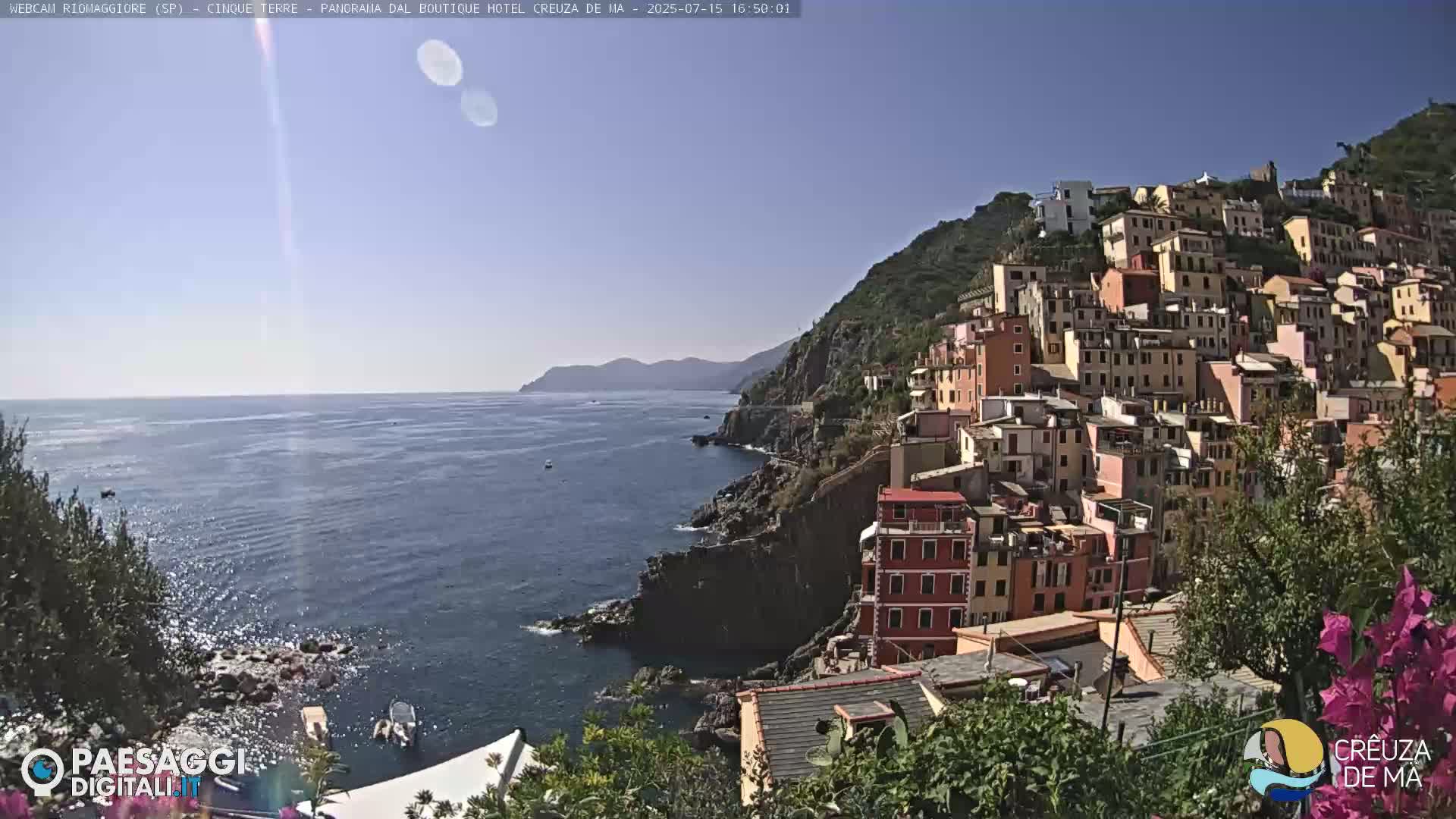 Cinque Terre, Riomaggiore Village Live Cam  - La Spezia, Liguria, Italy