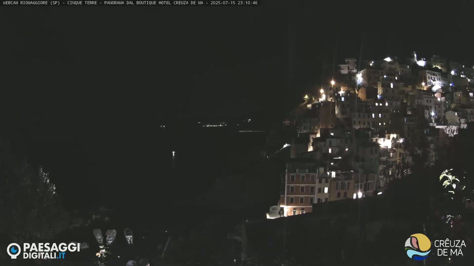 Cinque Terre, Riomaggiore Village Live Cam  - La Spezia, Liguria, Italy