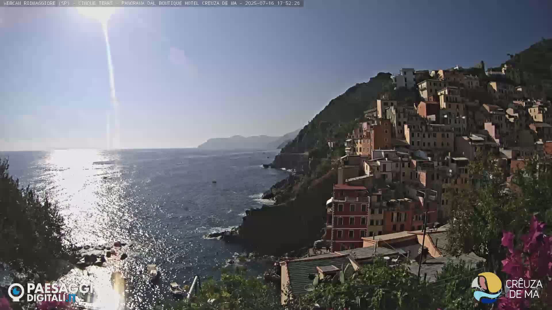 Cinque Terre, Riomaggiore Village Live Cam  - La Spezia, Liguria, Italy