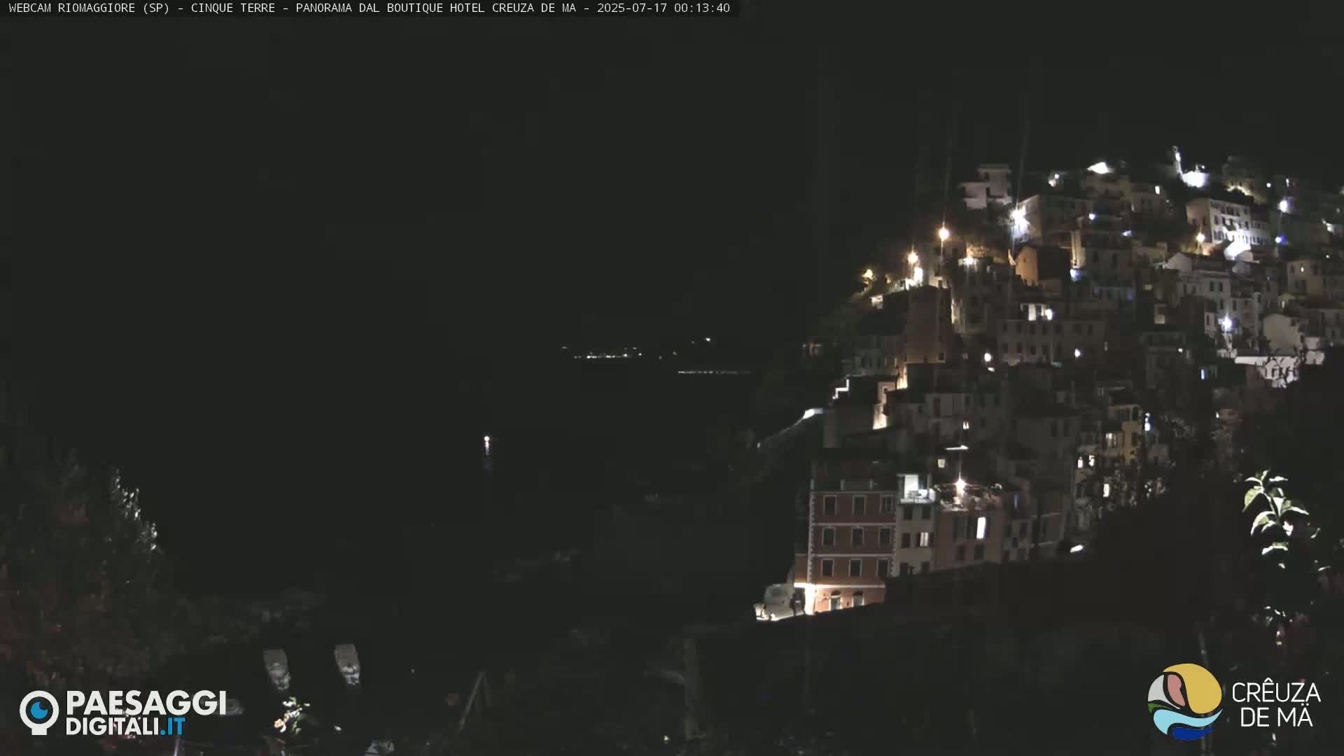 Cinque Terre, Riomaggiore Village Live Cam  - La Spezia, Liguria, Italy