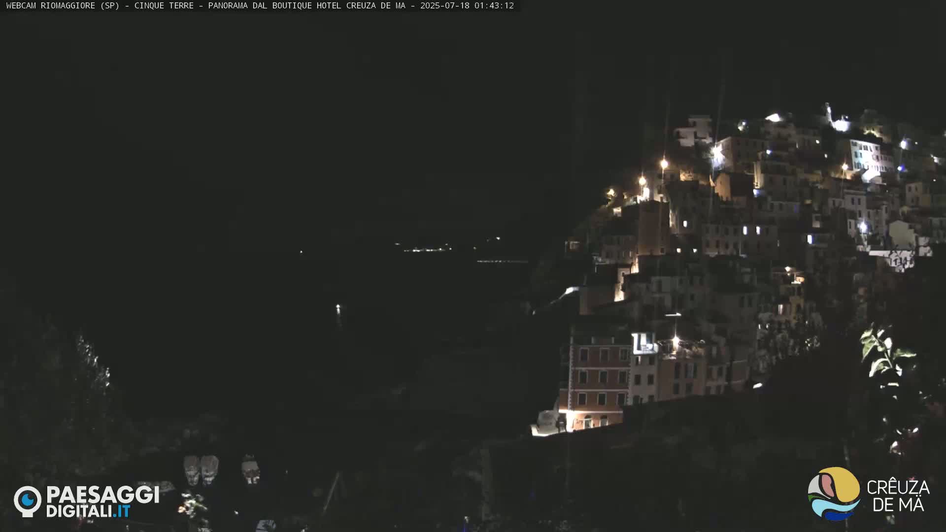 Cinque Terre, Riomaggiore Village Live Cam  - La Spezia, Liguria, Italy
