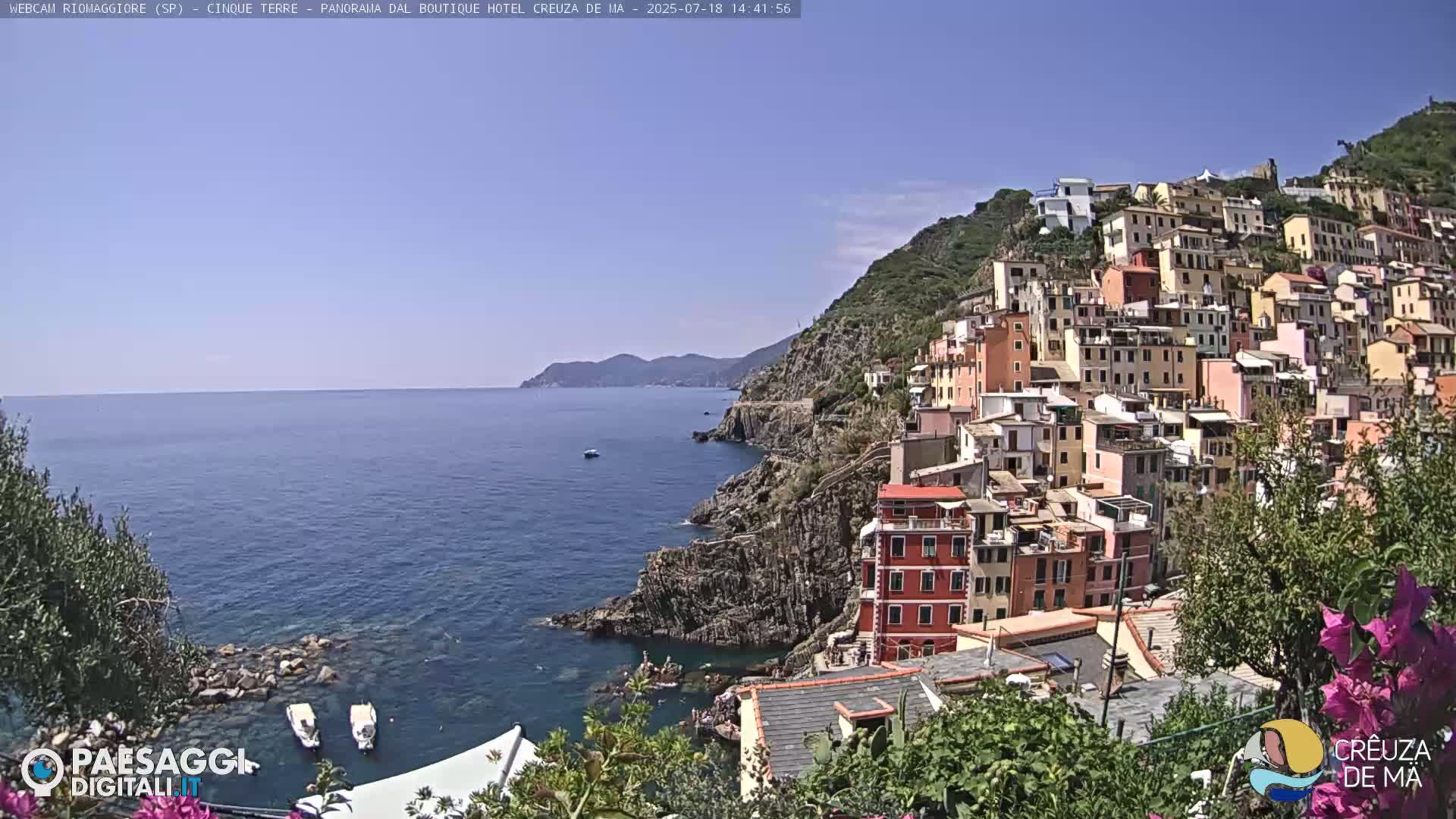 Cinque Terre, Riomaggiore Village Live Cam  - La Spezia, Liguria, Italy