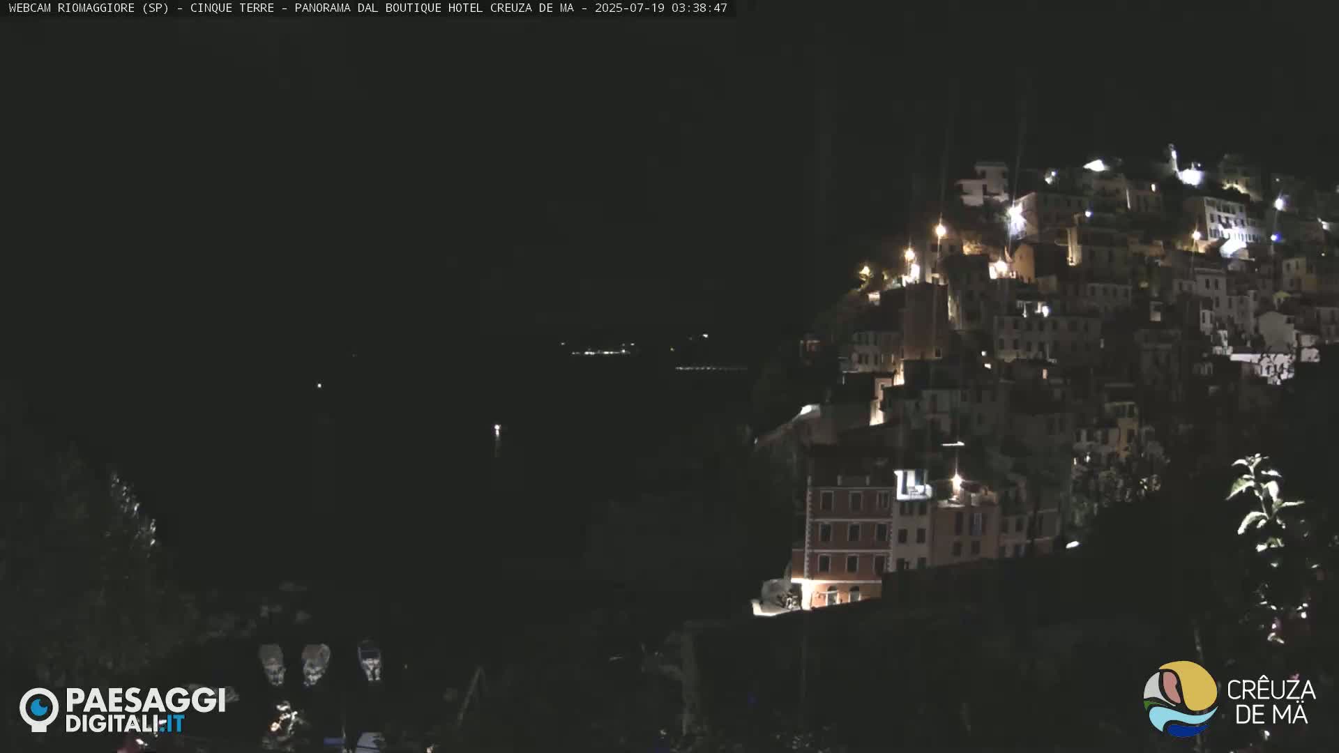 Cinque Terre, Riomaggiore Village Live Cam  - La Spezia, Liguria, Italy