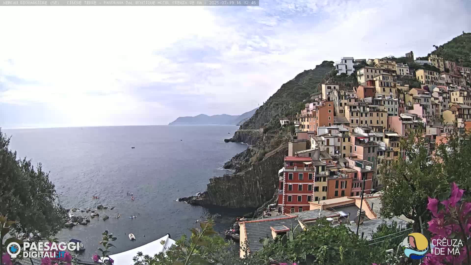 Cinque Terre, Riomaggiore Village Live Cam  - La Spezia, Liguria, Italy
