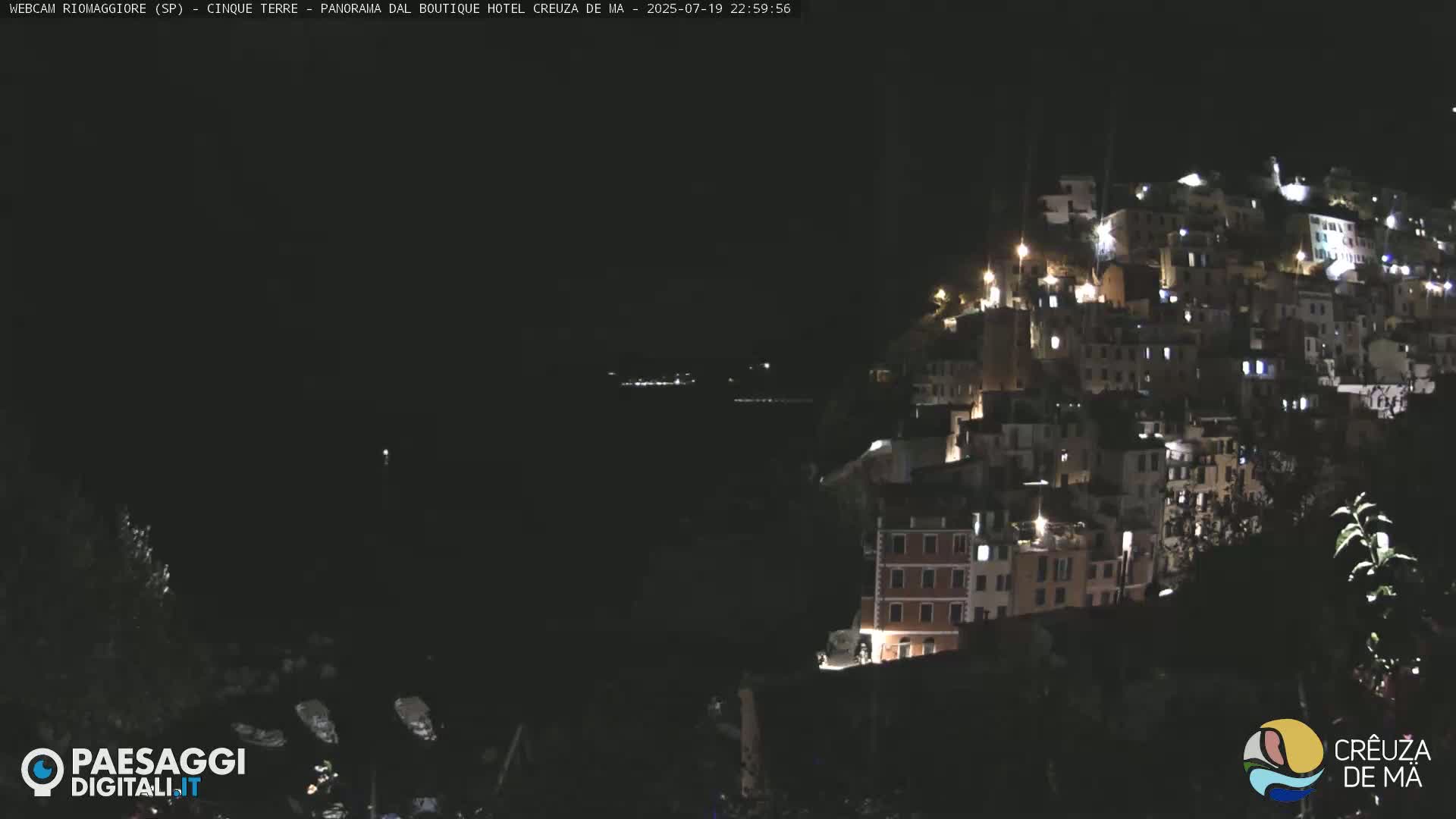Cinque Terre, Riomaggiore Village Live Cam  - La Spezia, Liguria, Italy