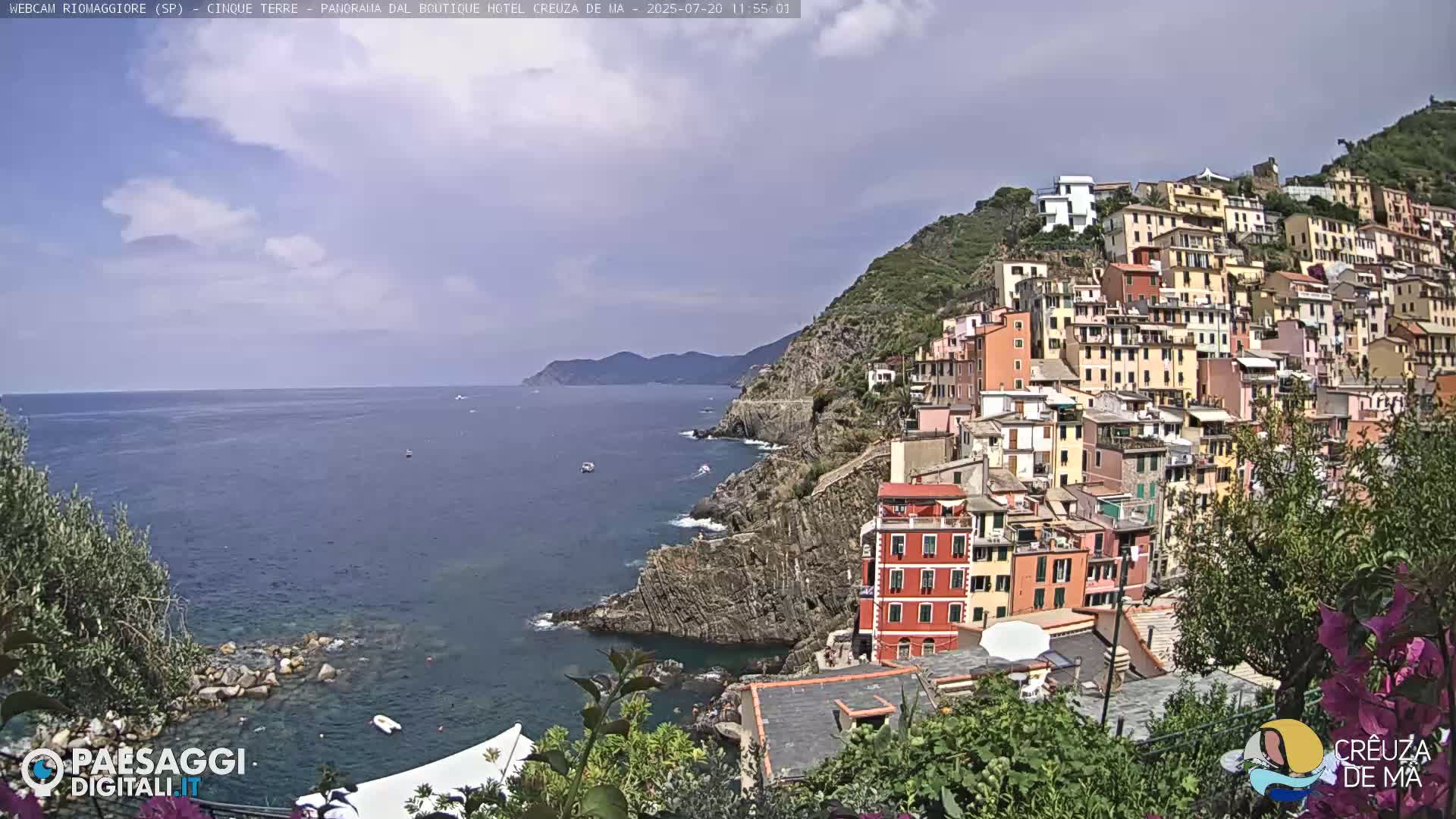 Cinque Terre, Riomaggiore Village Live Cam  - La Spezia, Liguria, Italy