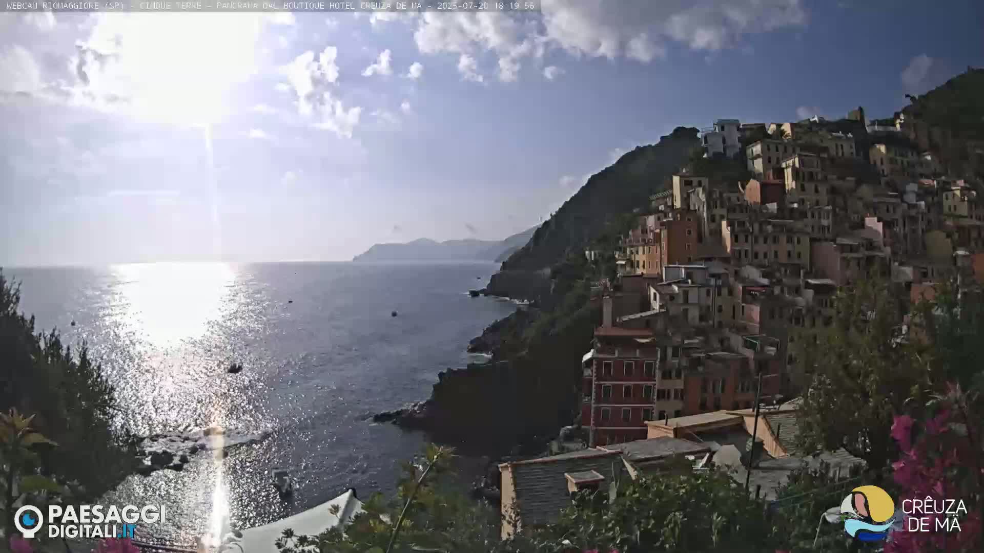 Cinque Terre, Riomaggiore Village Live Cam  - La Spezia, Liguria, Italy
