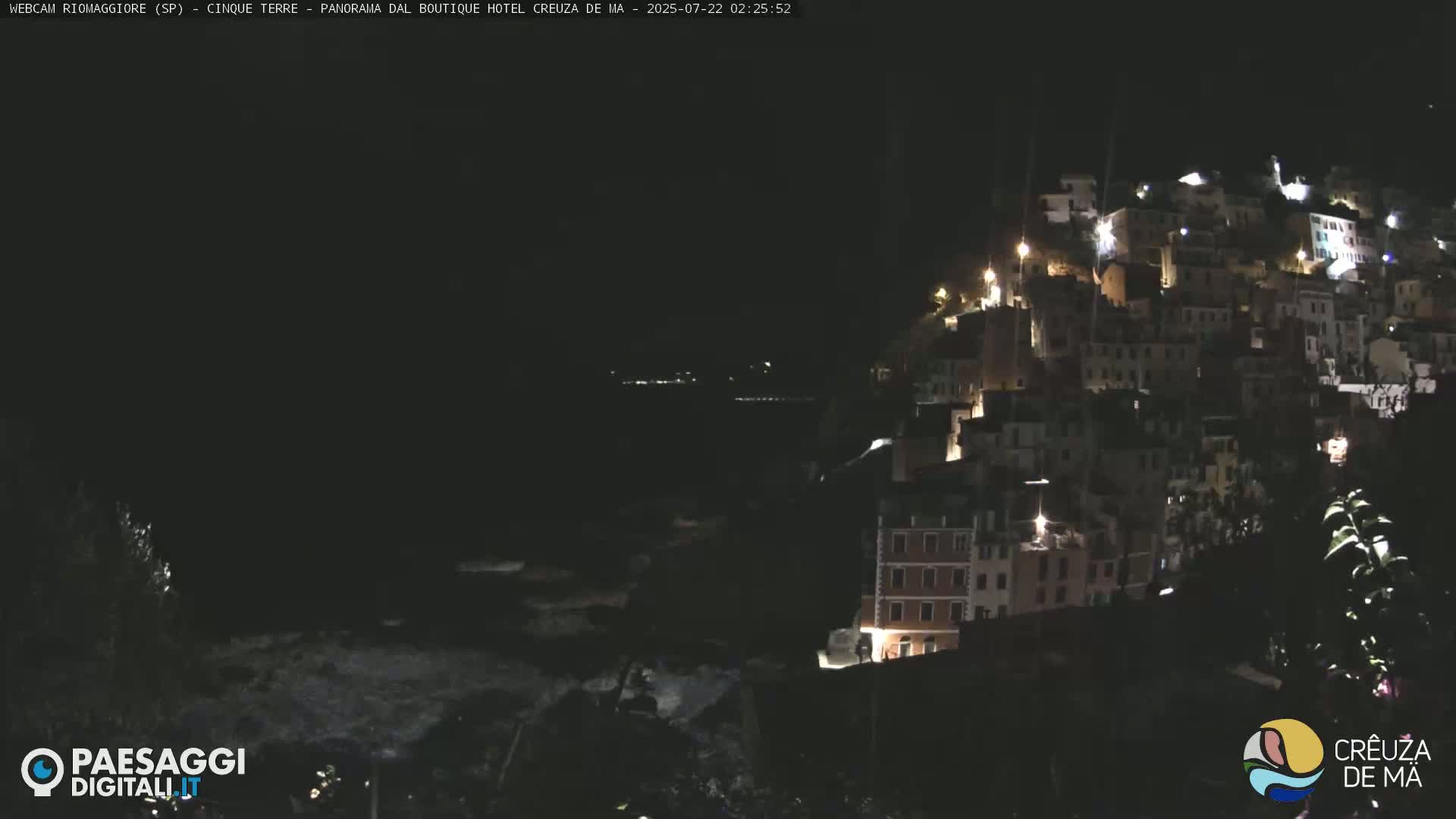 Cinque Terre, Riomaggiore Village Live Cam  - La Spezia, Liguria, Italy