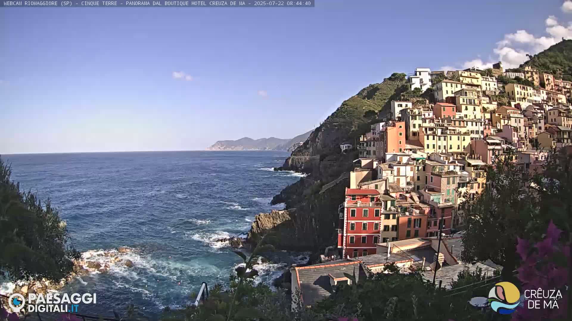 Cinque Terre, Riomaggiore Village Live Cam  - La Spezia, Liguria, Italy