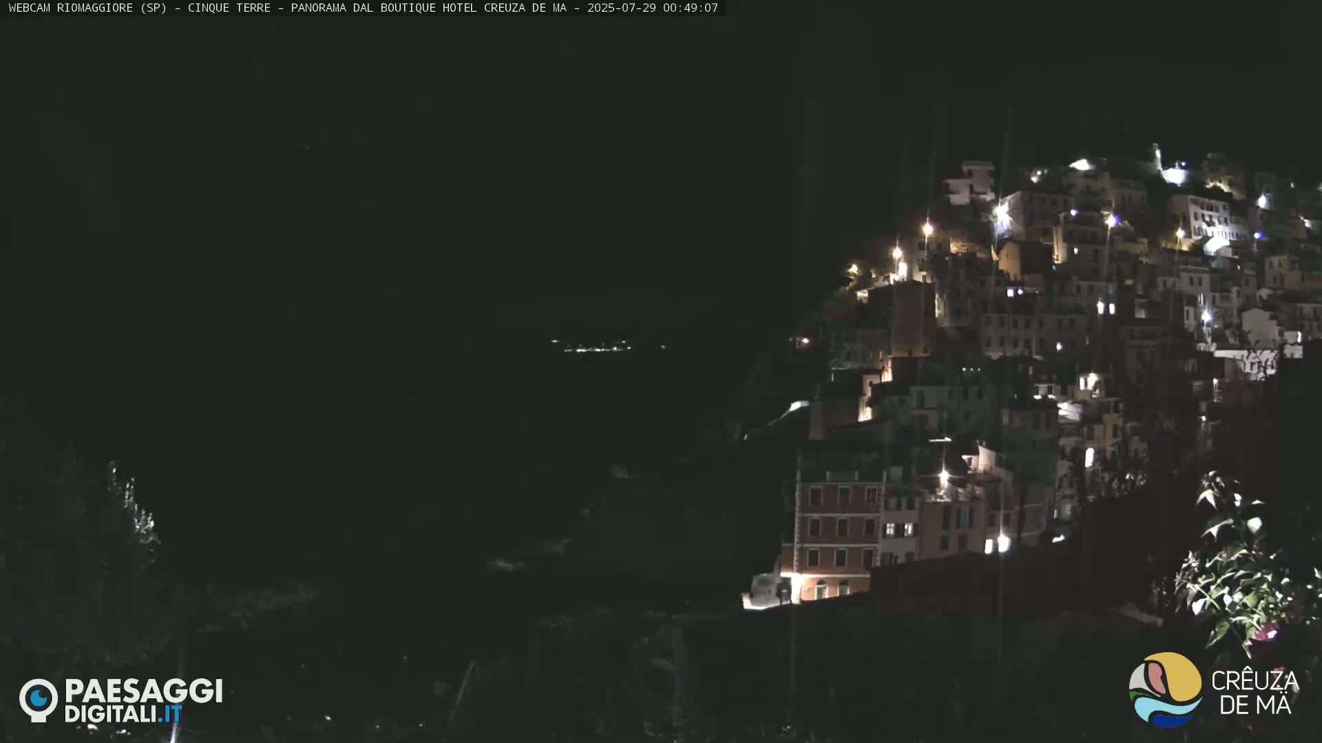 Cinque Terre, Riomaggiore Village Live Cam  - La Spezia, Liguria, Italy