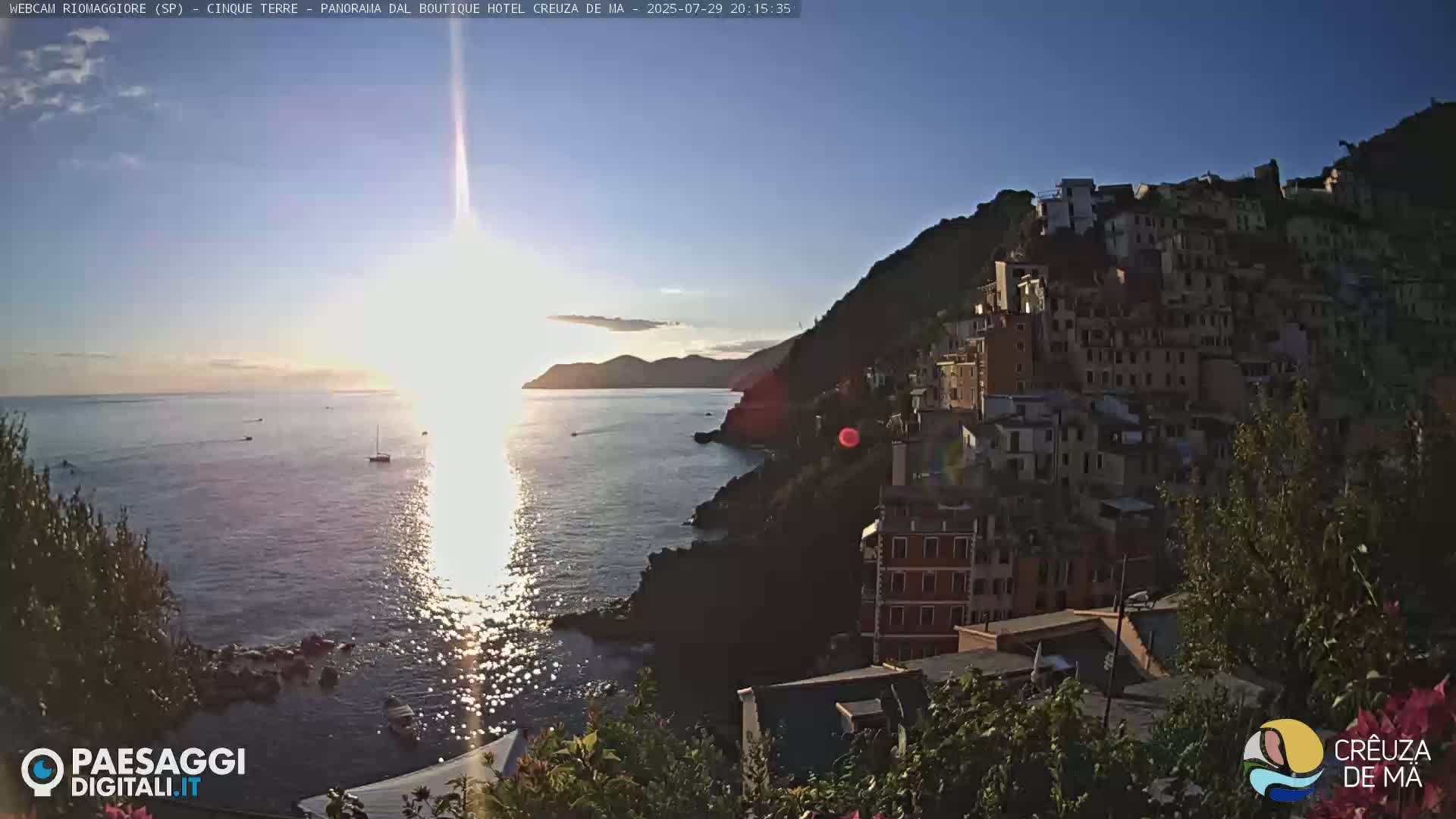 Cinque Terre, Riomaggiore Village Live Cam  - La Spezia, Liguria, Italy