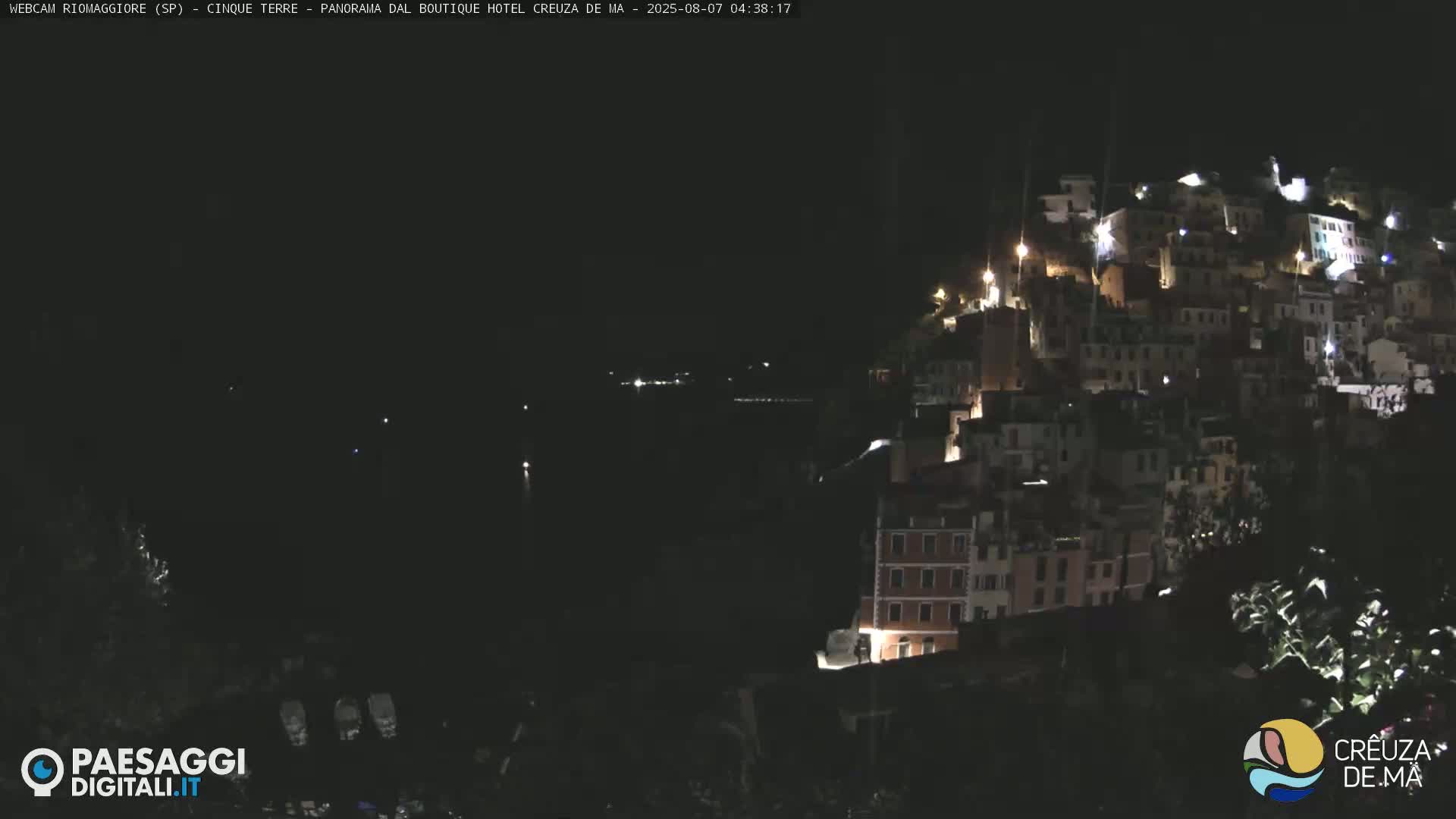 Cinque Terre, Riomaggiore Village Live Cam  - La Spezia, Liguria, Italy