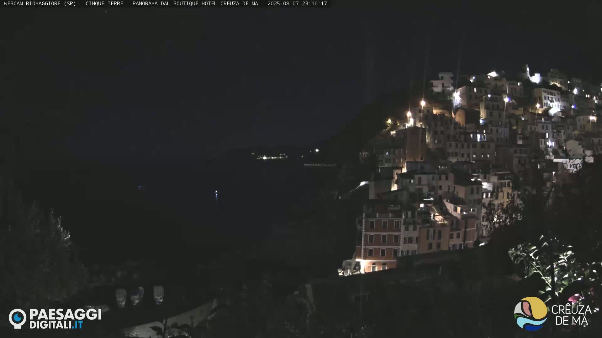Cinque Terre, Riomaggiore Village Live Cam  - La Spezia, Liguria, Italy
