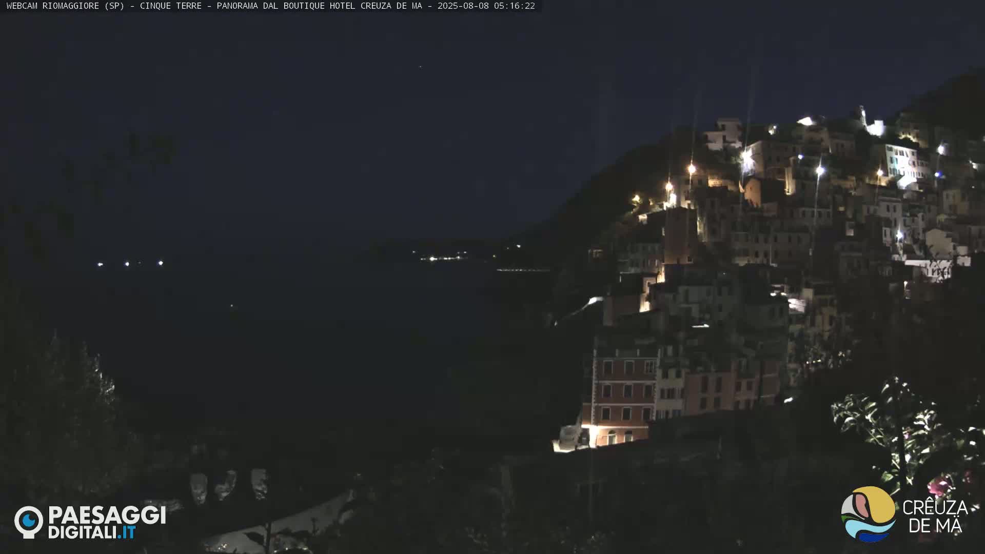 Cinque Terre, Riomaggiore Village Live Cam  - La Spezia, Liguria, Italy