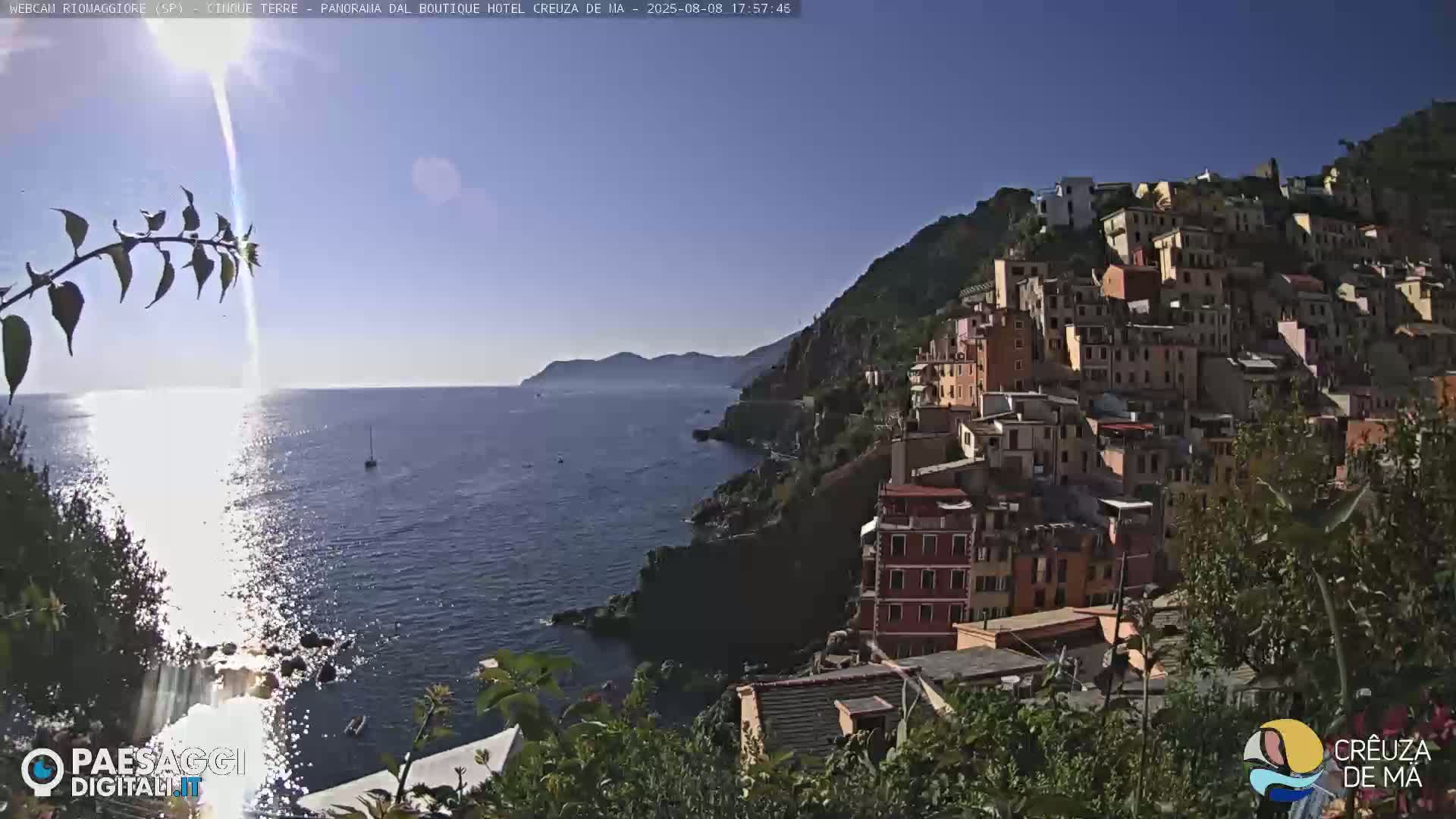 Cinque Terre, Riomaggiore Village Live Cam  - La Spezia, Liguria, Italy