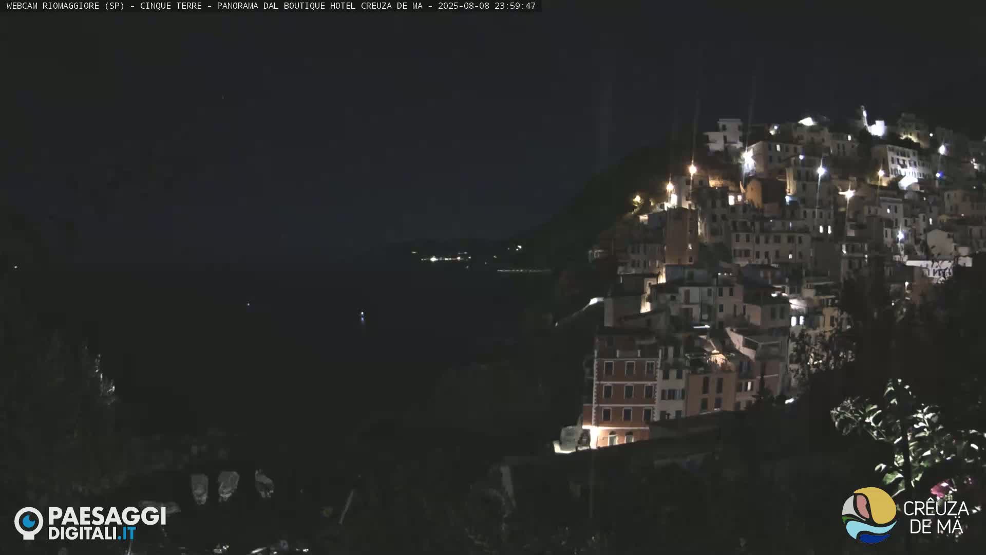 Cinque Terre, Riomaggiore Village Live Cam  - La Spezia, Liguria, Italy