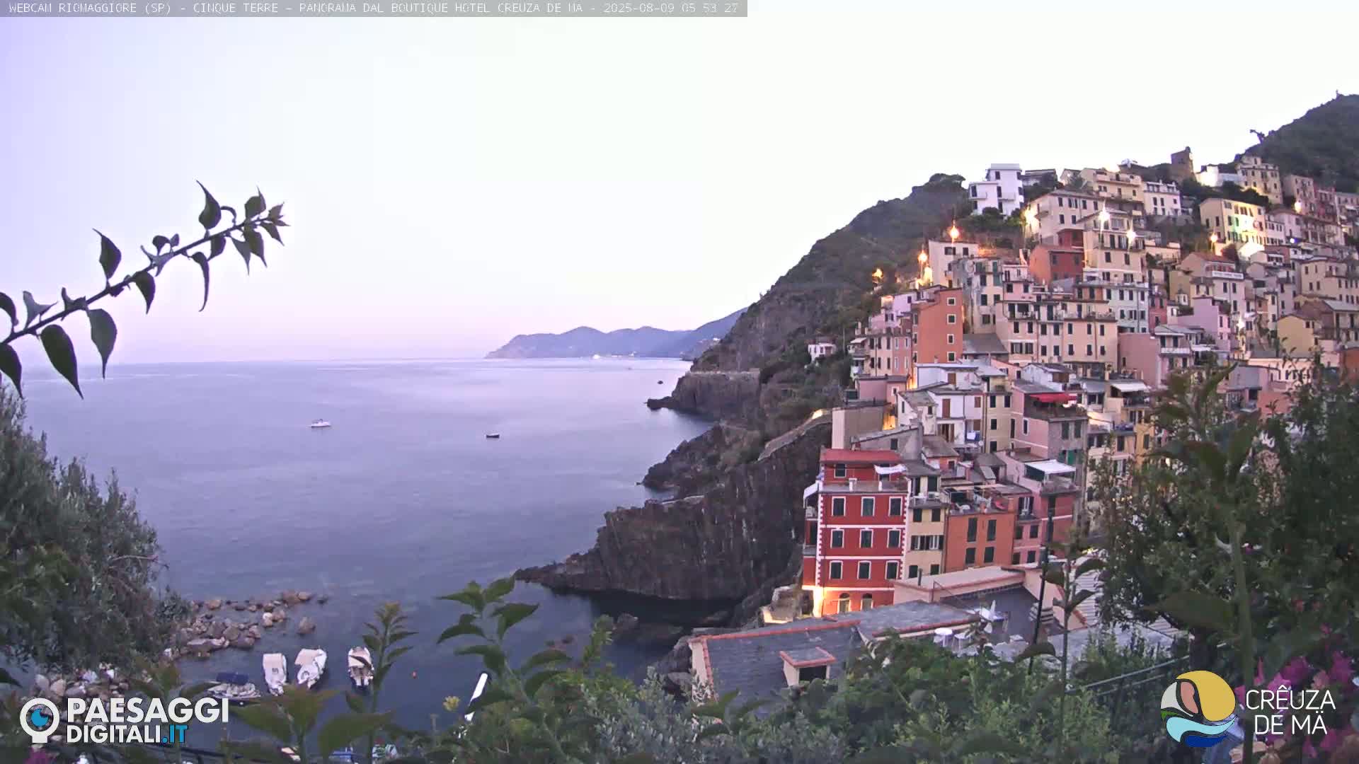 Cinque Terre, Riomaggiore Village Live Cam  - La Spezia, Liguria, Italy