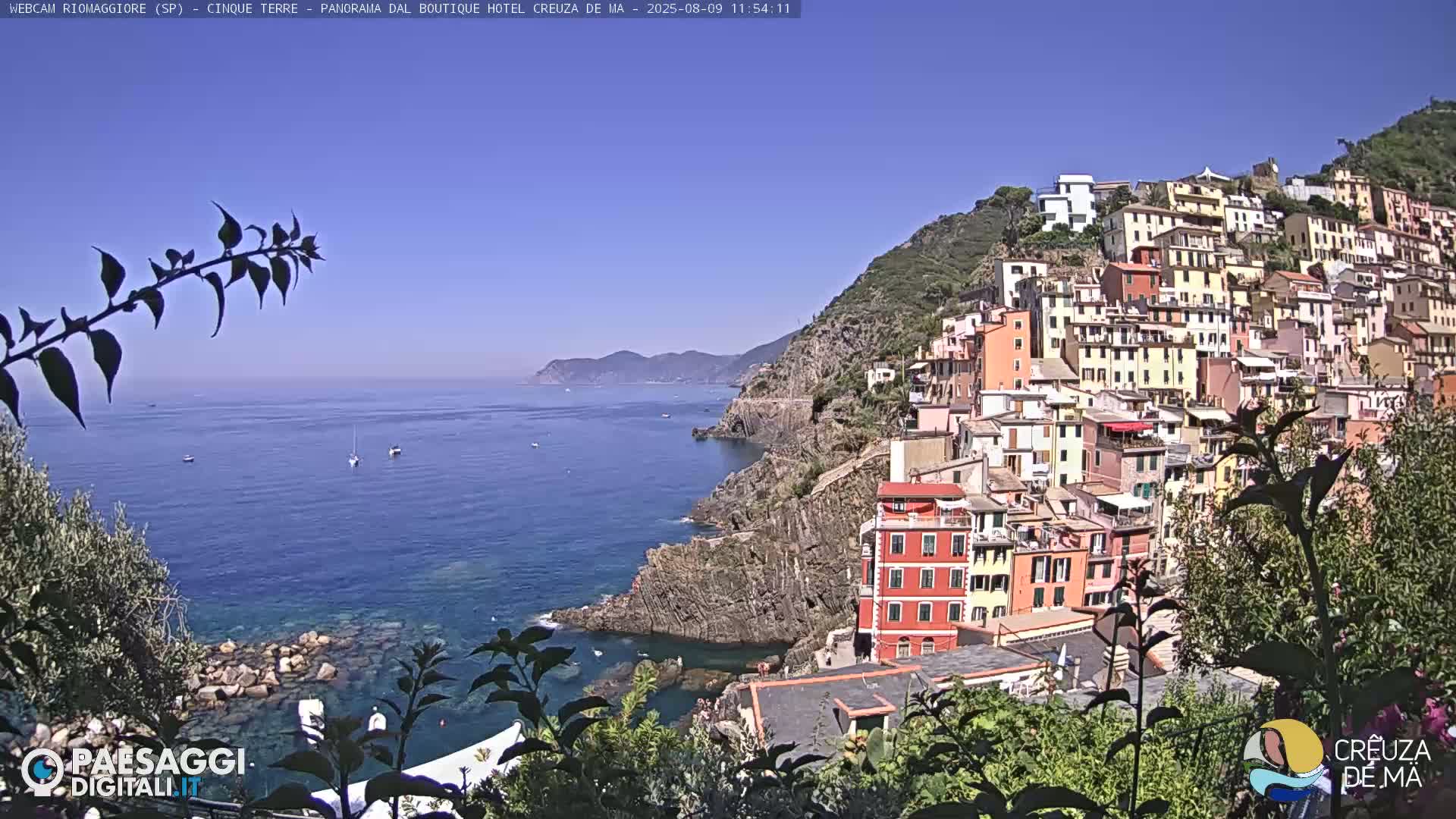 Cinque Terre, Riomaggiore Village Live Cam  - La Spezia, Liguria, Italy