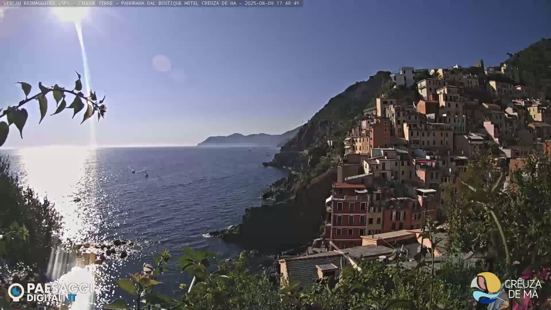 Cinque Terre, Riomaggiore Village Live Cam  - La Spezia, Liguria, Italy