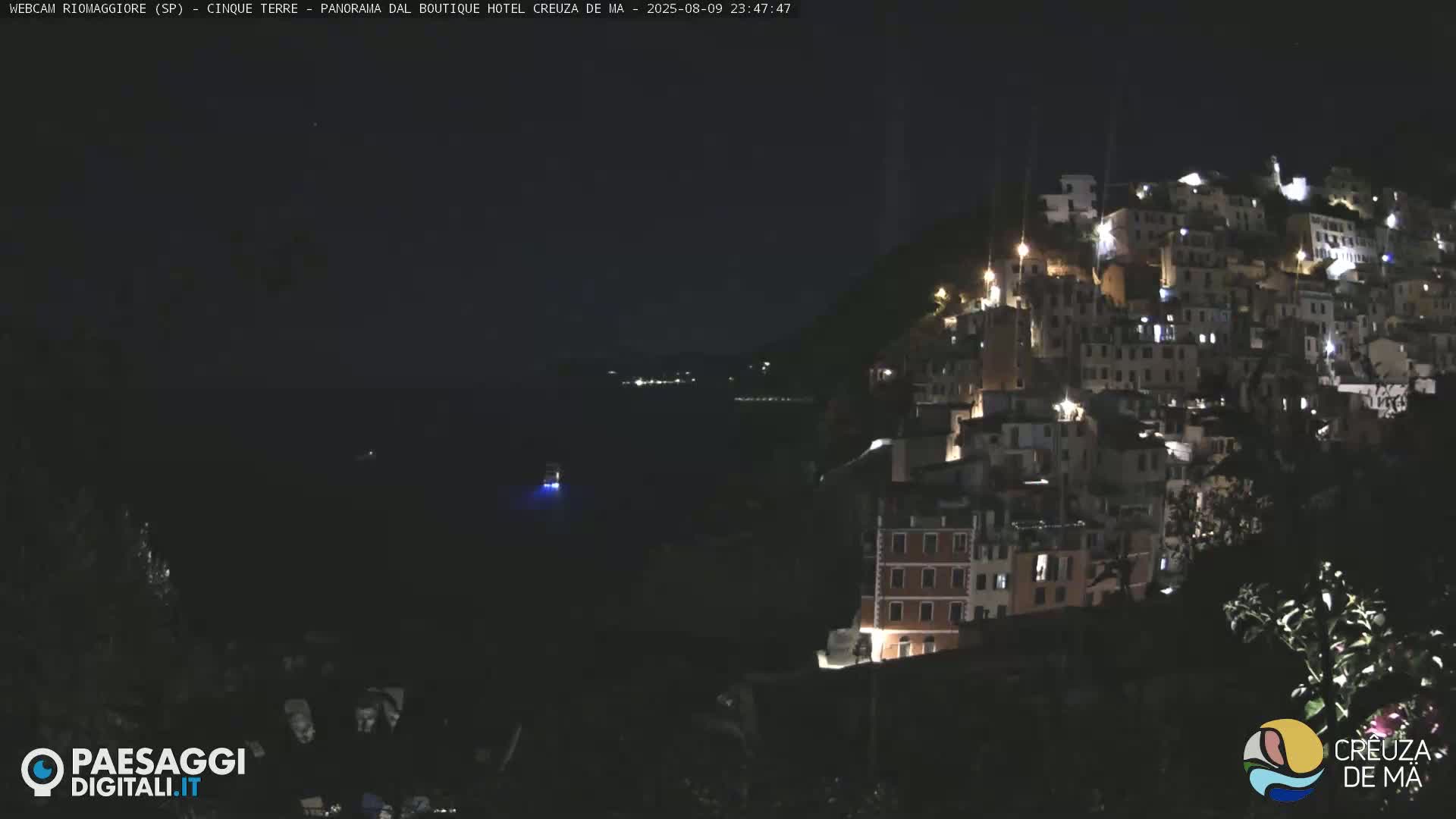Cinque Terre, Riomaggiore Village Live Cam  - La Spezia, Liguria, Italy