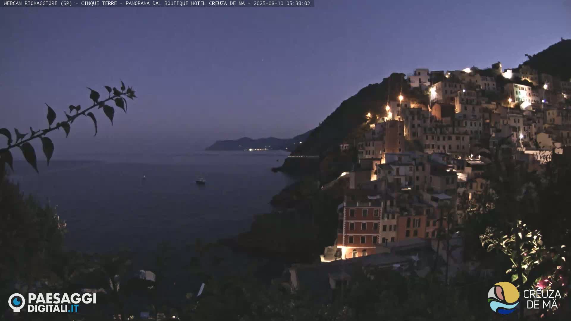 Cinque Terre, Riomaggiore Village Live Cam  - La Spezia, Liguria, Italy