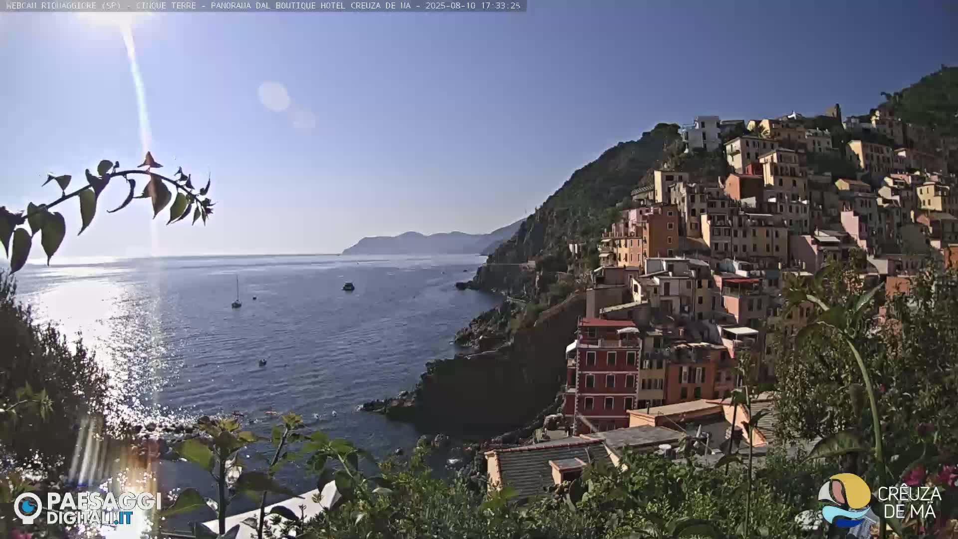 Cinque Terre, Riomaggiore Village Live Cam  - La Spezia, Liguria, Italy