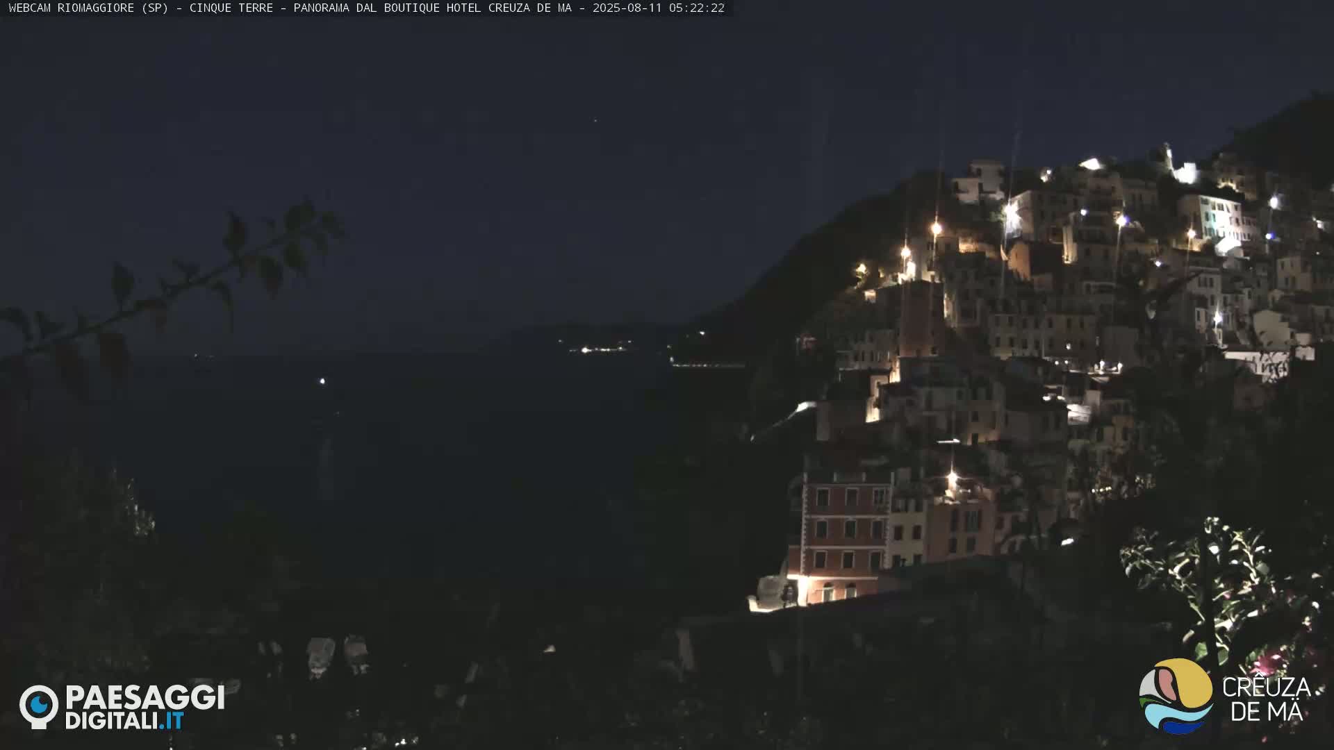 Cinque Terre, Riomaggiore Village Live Cam  - La Spezia, Liguria, Italy