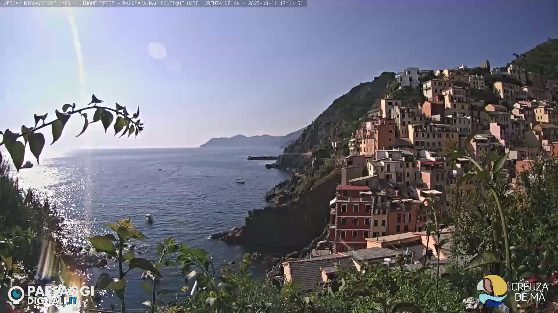 Cinque Terre, Riomaggiore Village Live Cam  - La Spezia, Liguria, Italy