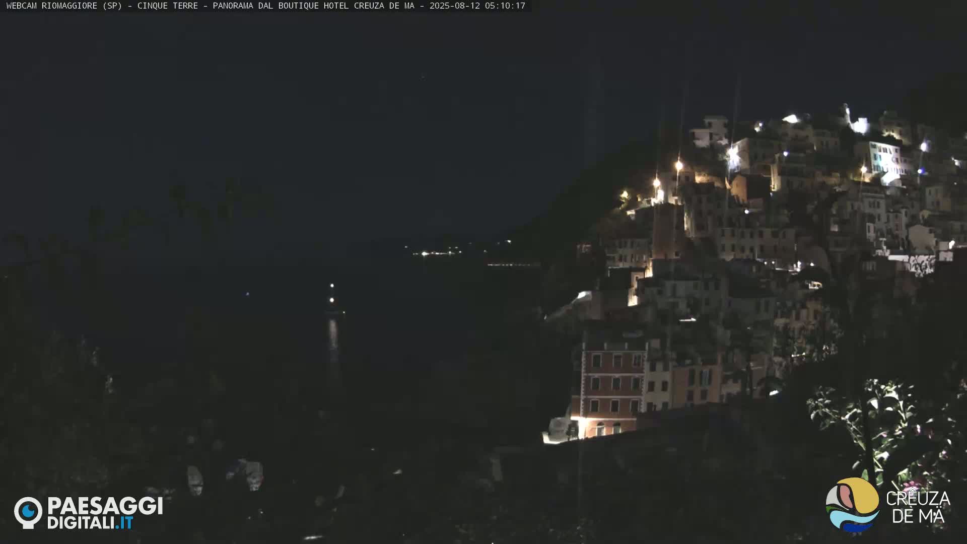 Cinque Terre, Riomaggiore Village Live Cam  - La Spezia, Liguria, Italy